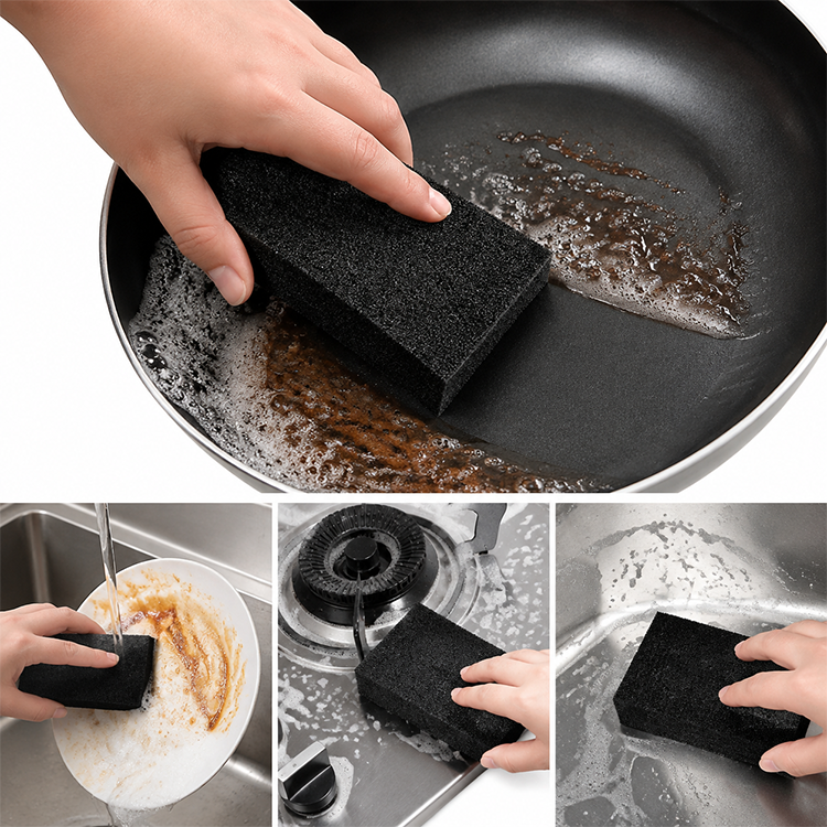 Esponja Abrasiva de Espuma para Limpieza, 3*6*9cm, Resistente al Desgaste para Lavar Platos image 1