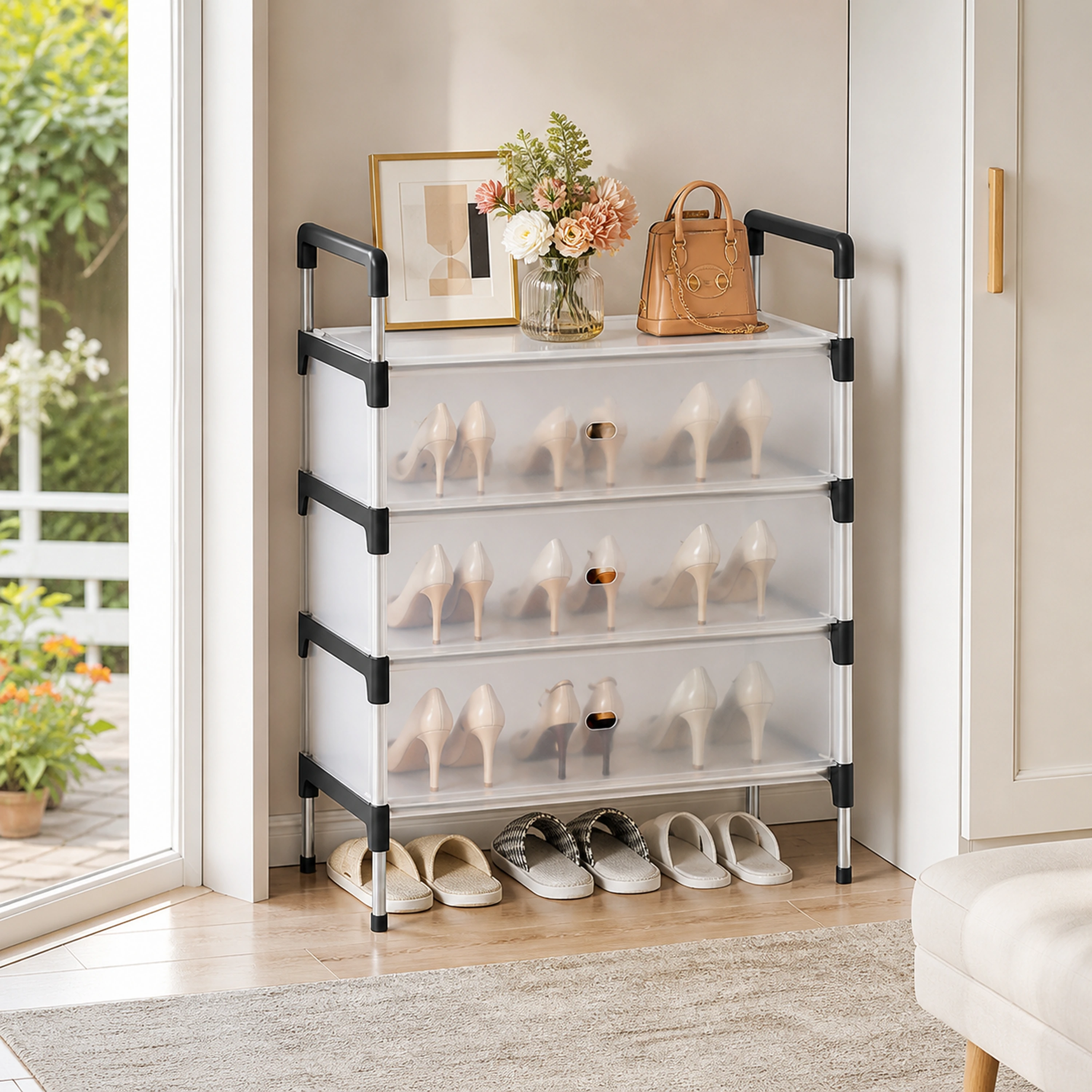 Organizador de zapatos 60*29*77cm Metal+Plástico image 1