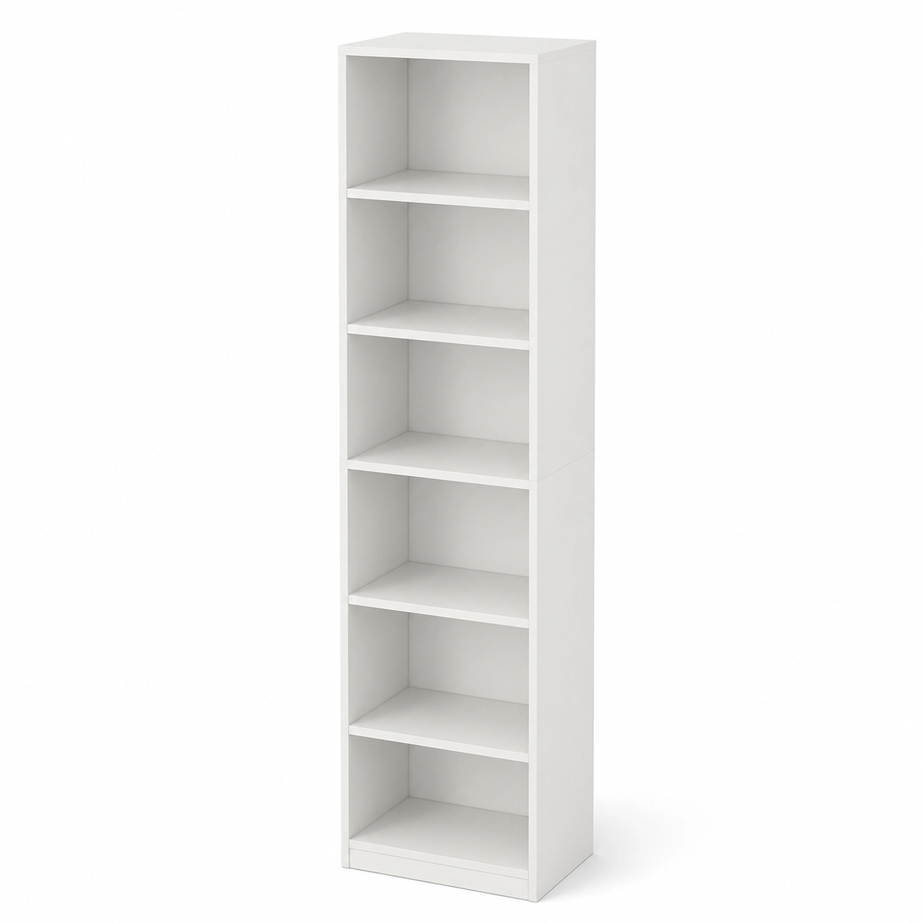 Estantería 180*30*24cm Tablero de densidad+MDF Blanco