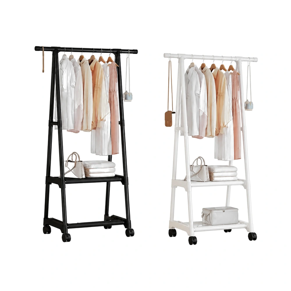 Organizador de ropa extensible de 3 niveles de hierro