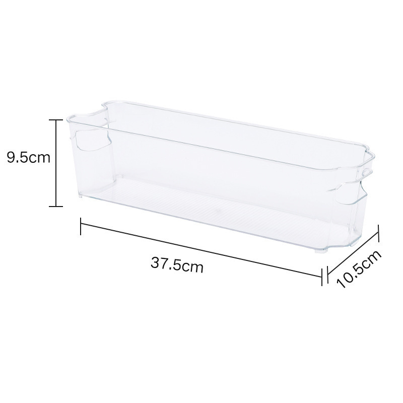 Caja de Almacenamiento Multitamaño sin Tapa PET Transparente
