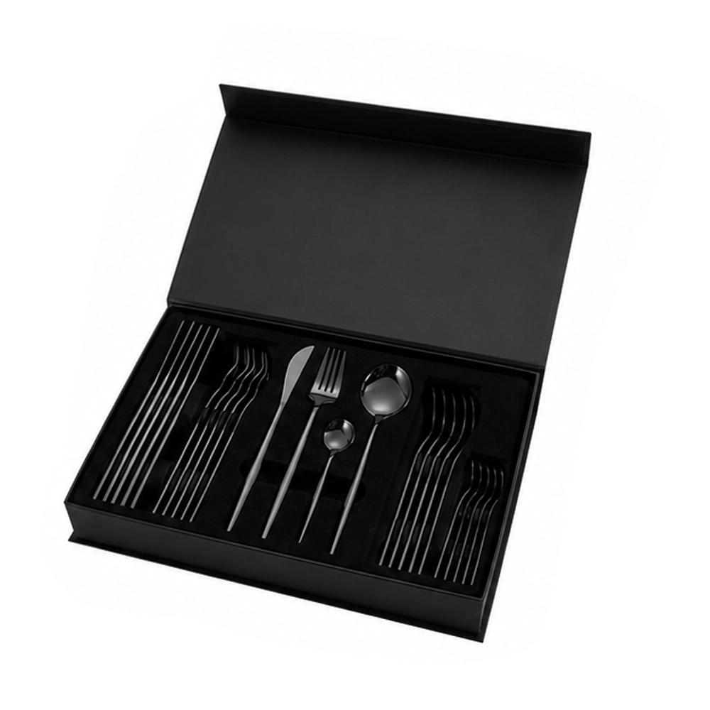 Cubiertos de Acero Inoxidable 24 Piezas en Caja de Regalo