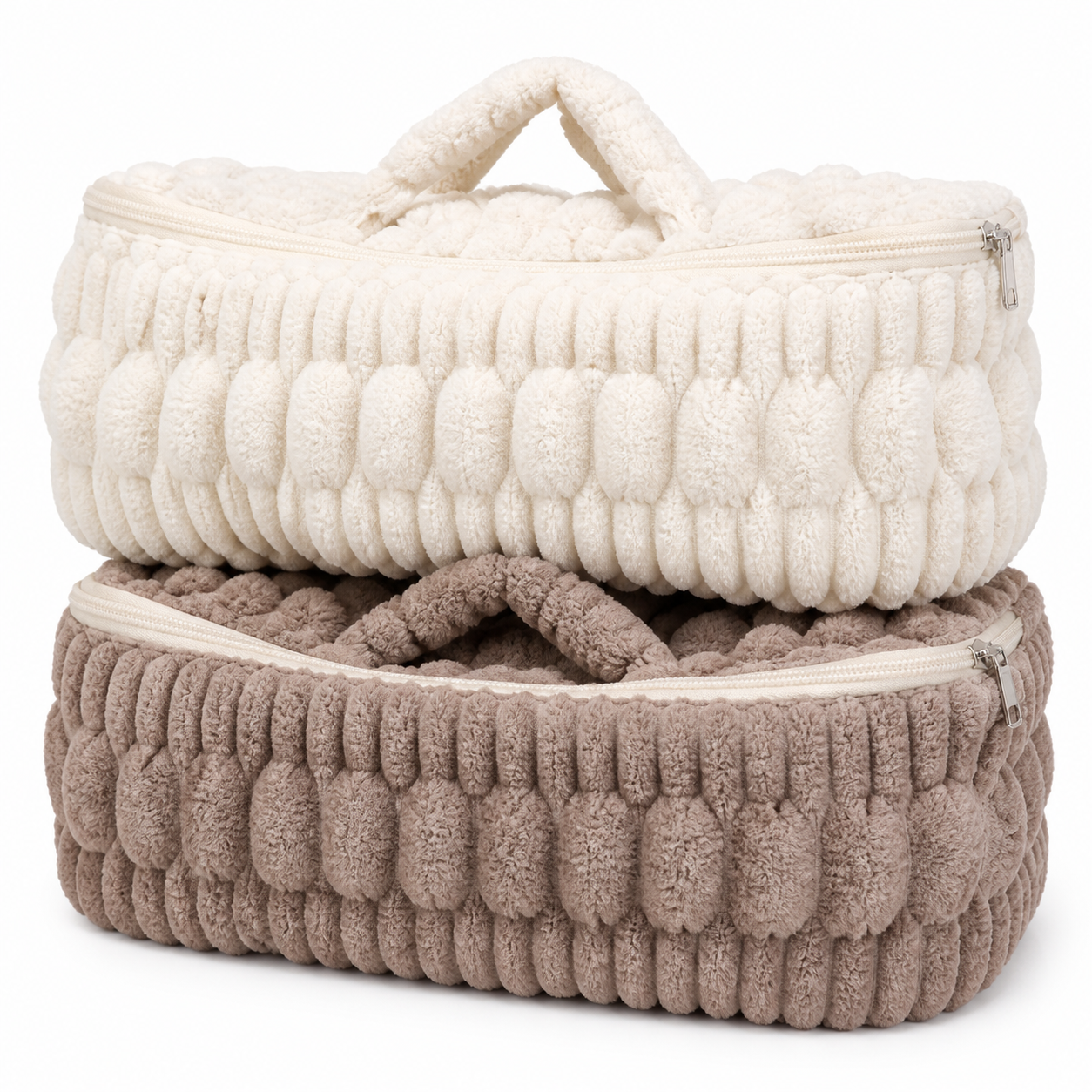 Caja de almacenamiento 21×15×13 cm de terciopelo granulado para ropa