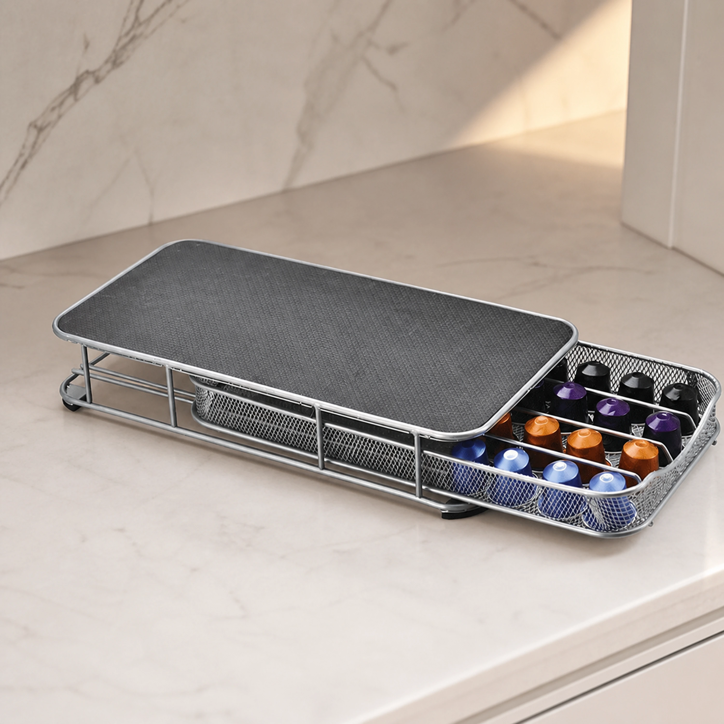 Organizador 37.5*18.5*6.2cm de Cocina de Hierro 40 Cápsulas image 1