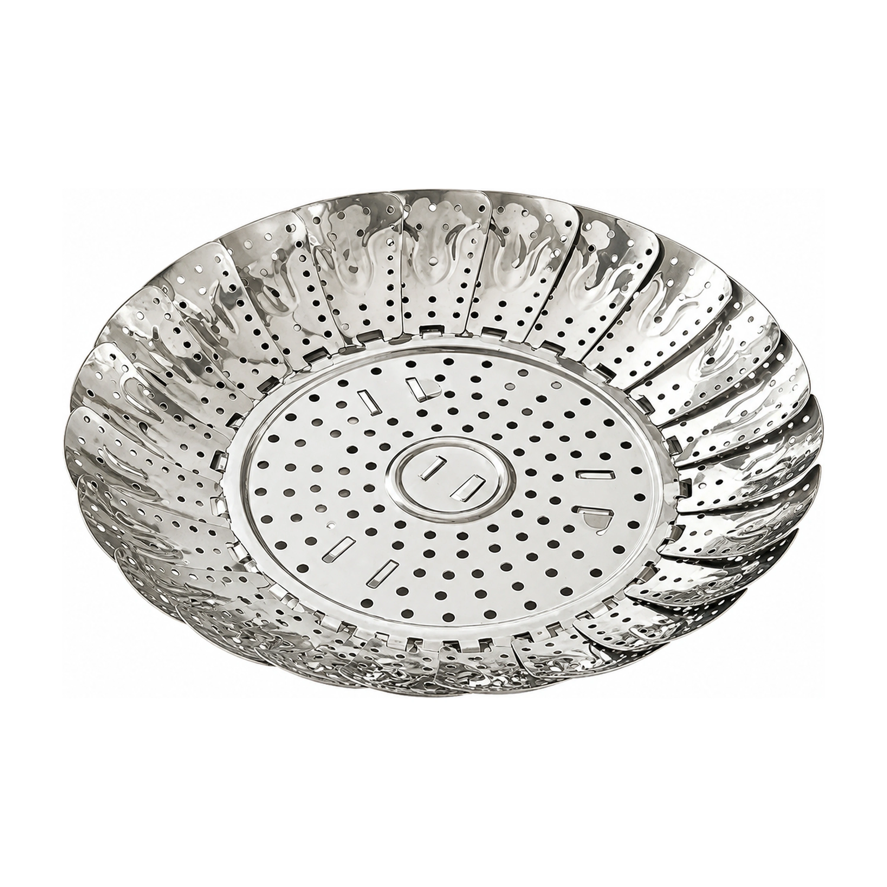 Vaporera plegable acero inoxidable expandible cocina multifuncional image 2