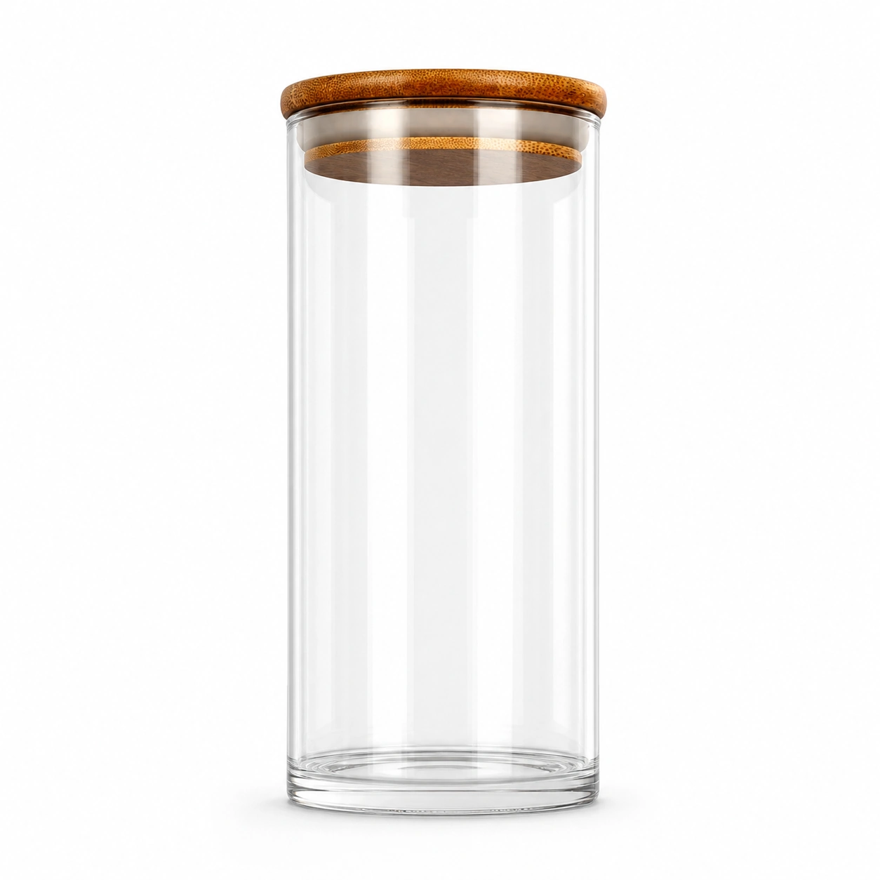 Frasco de Vidrio con Tapa de Bambu para Alimentos image 3