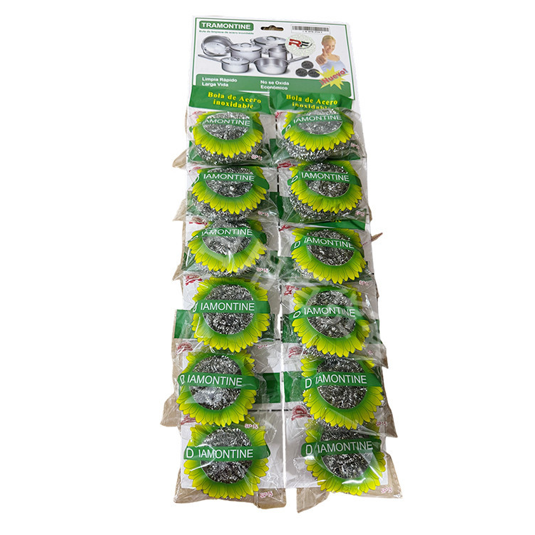 Bolas de Alambre Galvanizado, 12 Unidades, para Limpieza de Grasa en Cocina