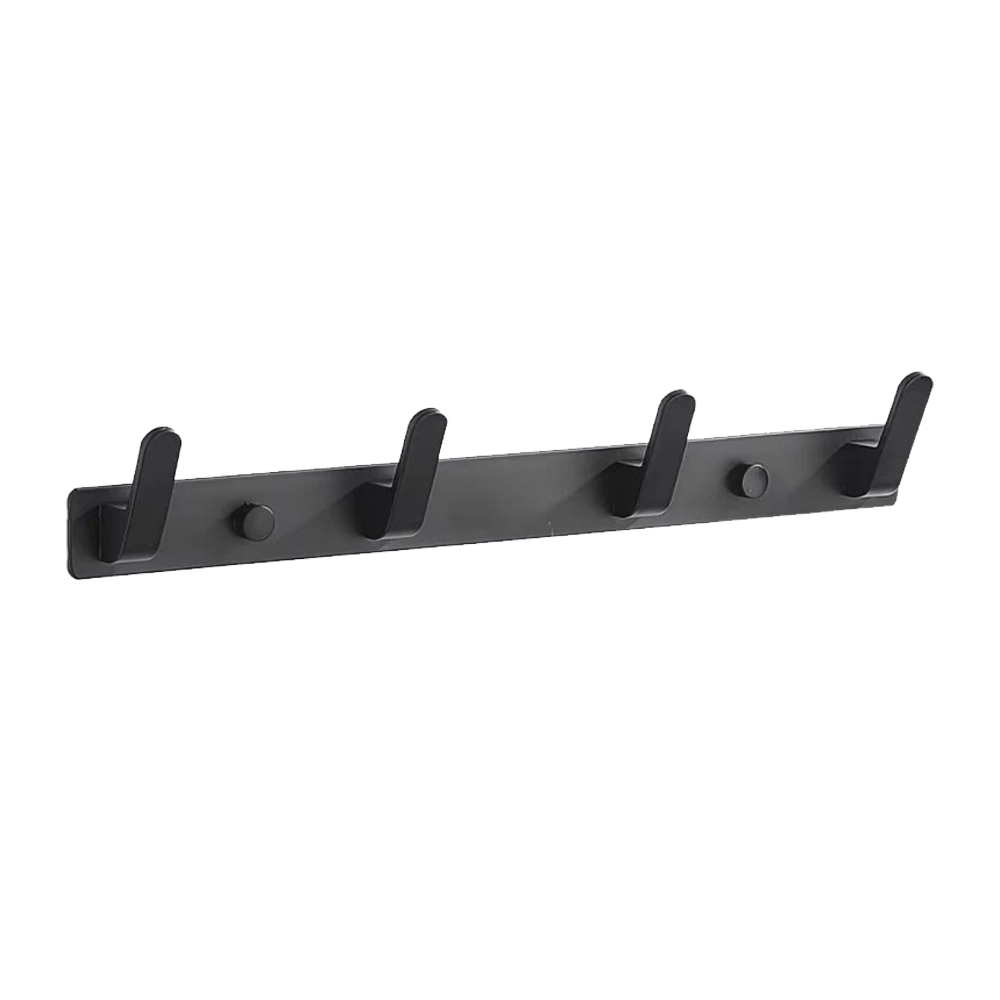 Colgador de Pared 34*5.7cm Aleación de Aluminio sin Perforación Negro