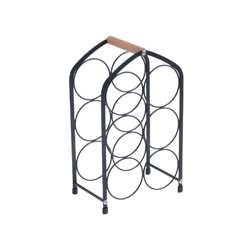 Estante para Vino 21*13.5*34cm Hierro Negro