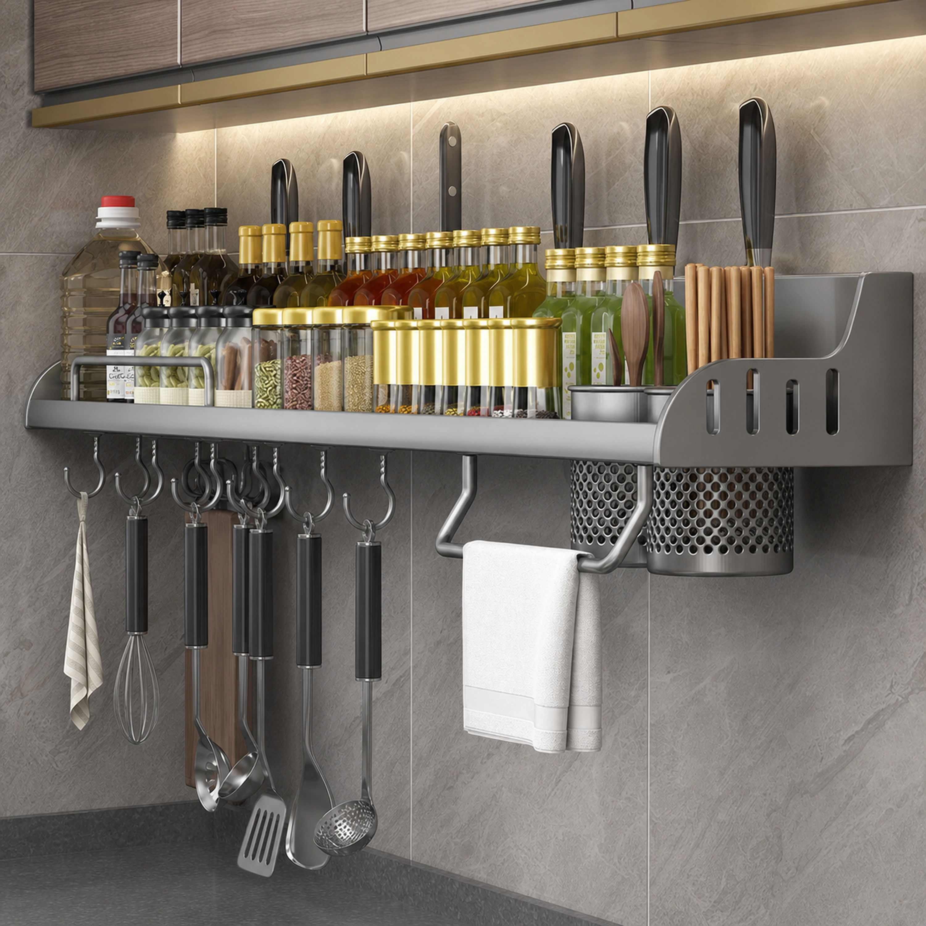 Organizador de Cocina de Aluminio Varios Colores