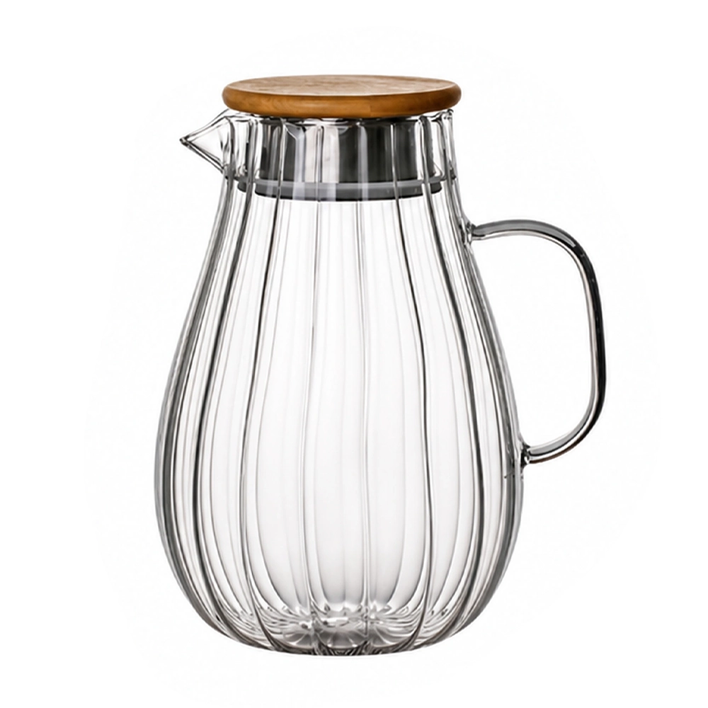 Jarra de Vidrio Borosilicato con Tapa de Acero Inoxidable image 3