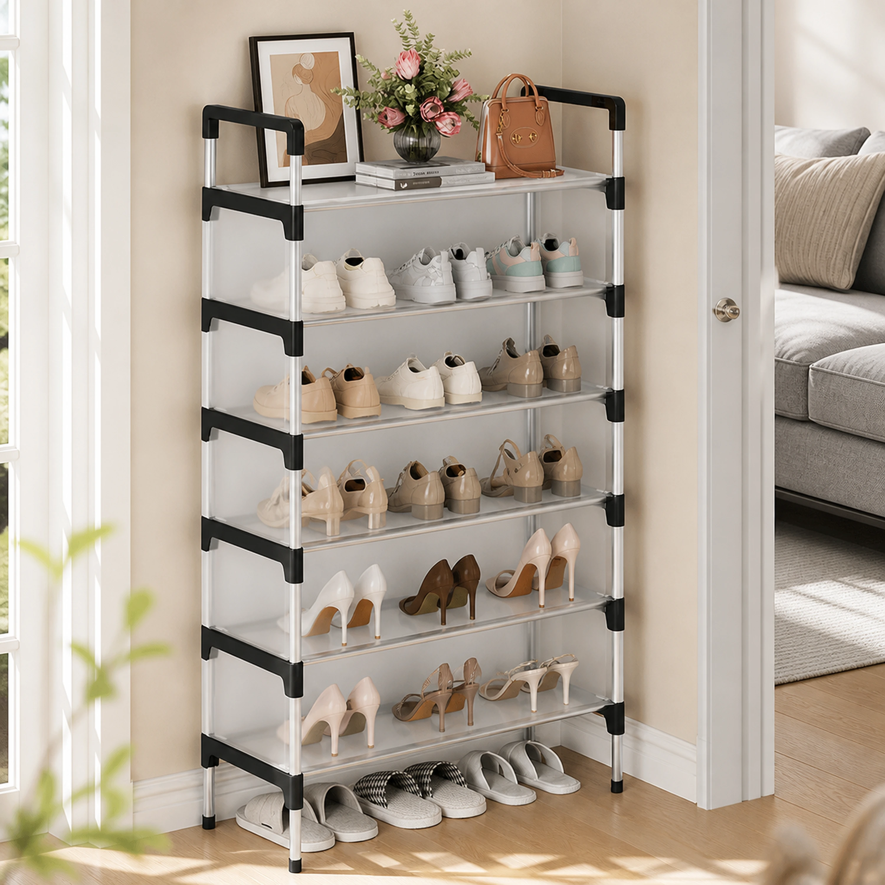 Organizador de zapatos 60*29*110cm Metal+Plástico image 1