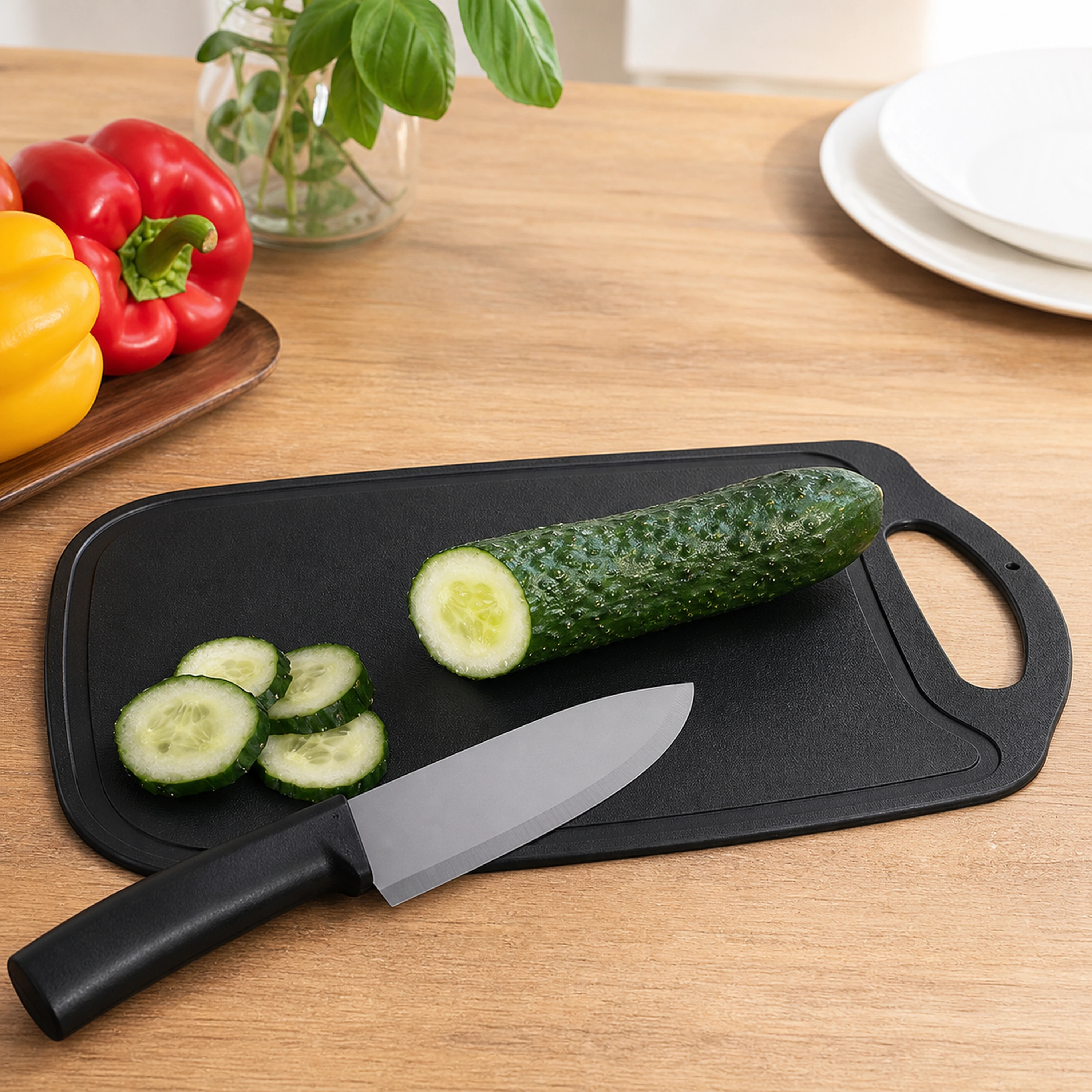 Juego de Cuchillos de Cocina de Plástico 7 Piezas