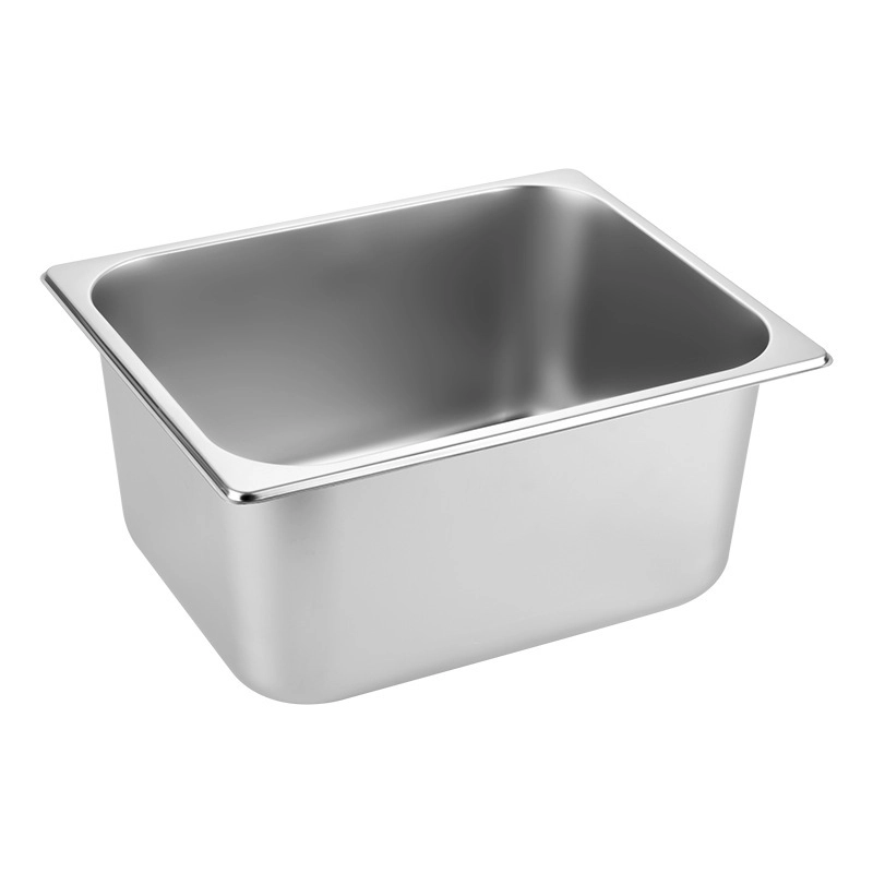Bandeja Rectangular Comercial de Cocina de Acero Inoxidable 32 x 26 x 15 cm