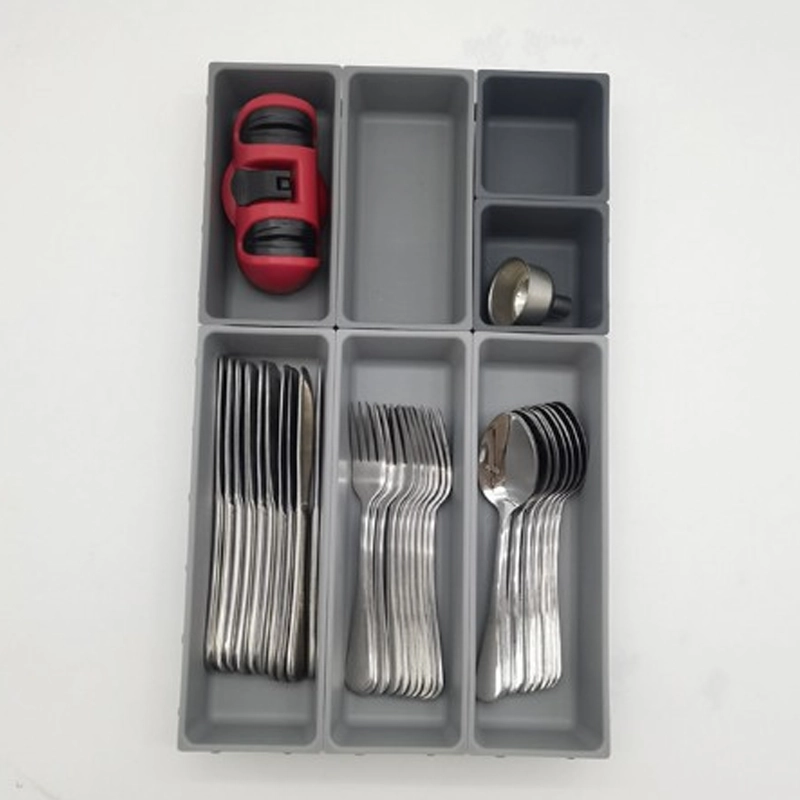 Caja Organizadora 15*9*26cm para Cubiertos 7 Compartimentos Plástico image 1