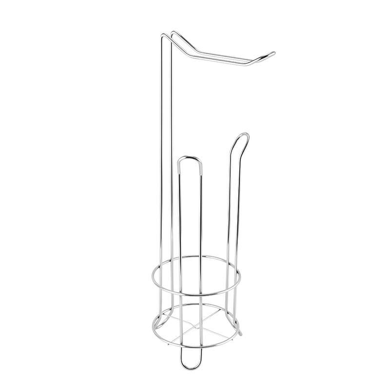 Portarrollos de Papel 14*50cm Vertical Hierro Plata