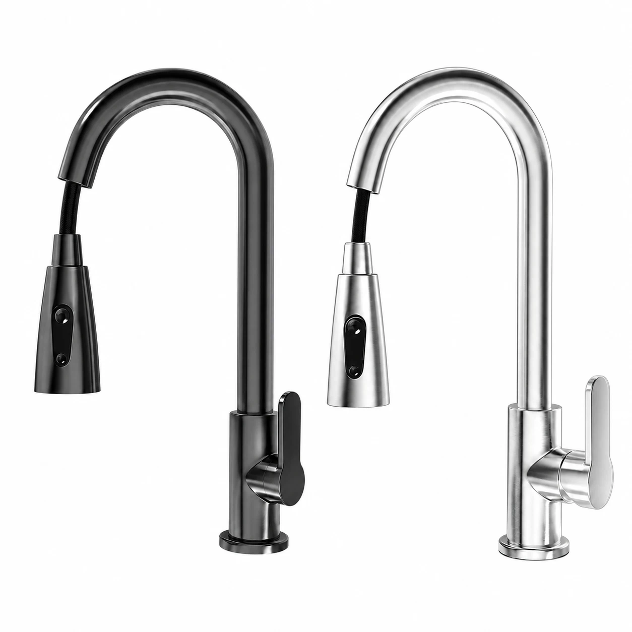 Grifo de Cocina Extraíble Tipo Cascada con Manguera de Acero Inoxidable Varios Colores image 2