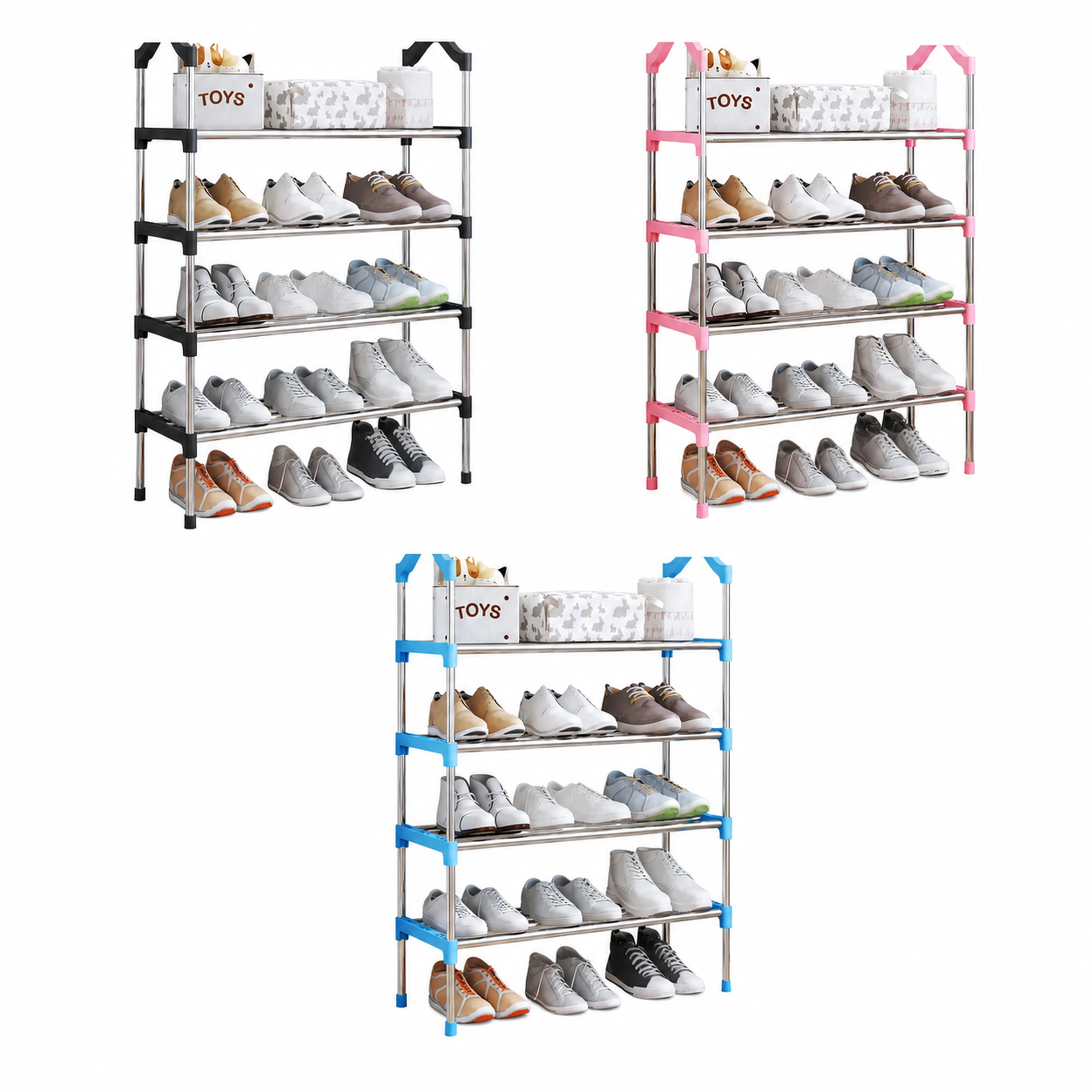 Organizador de zapatos 55*26*79cm Hierro+Tela impermeable image 2