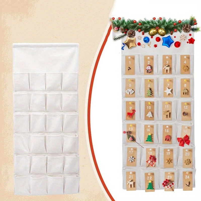 Bolsa organizadora 65x43.5cm de poliéster con diseño navideño image 1