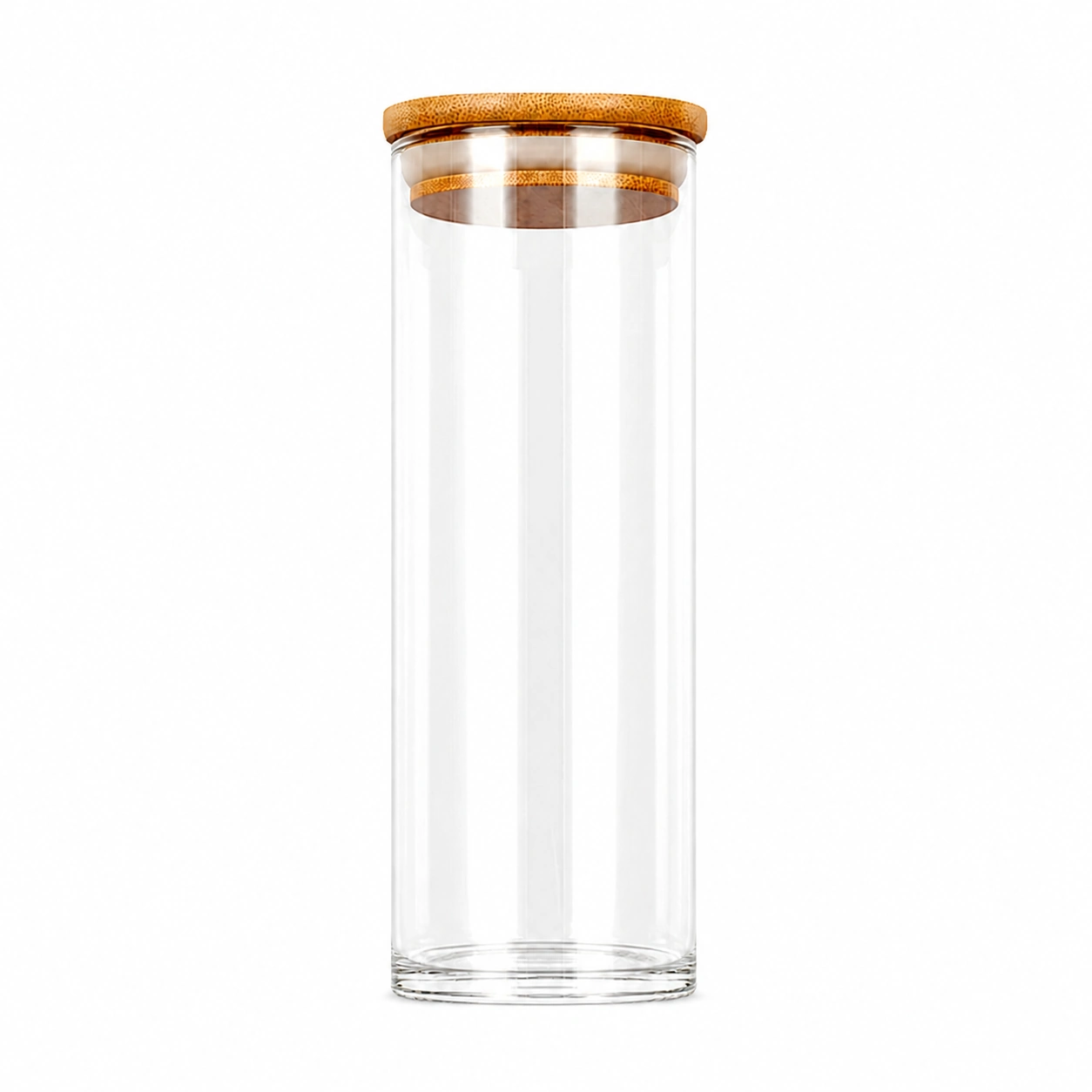 Frasco de Vidrio con Tapa de Bambu para Alimentos image 4