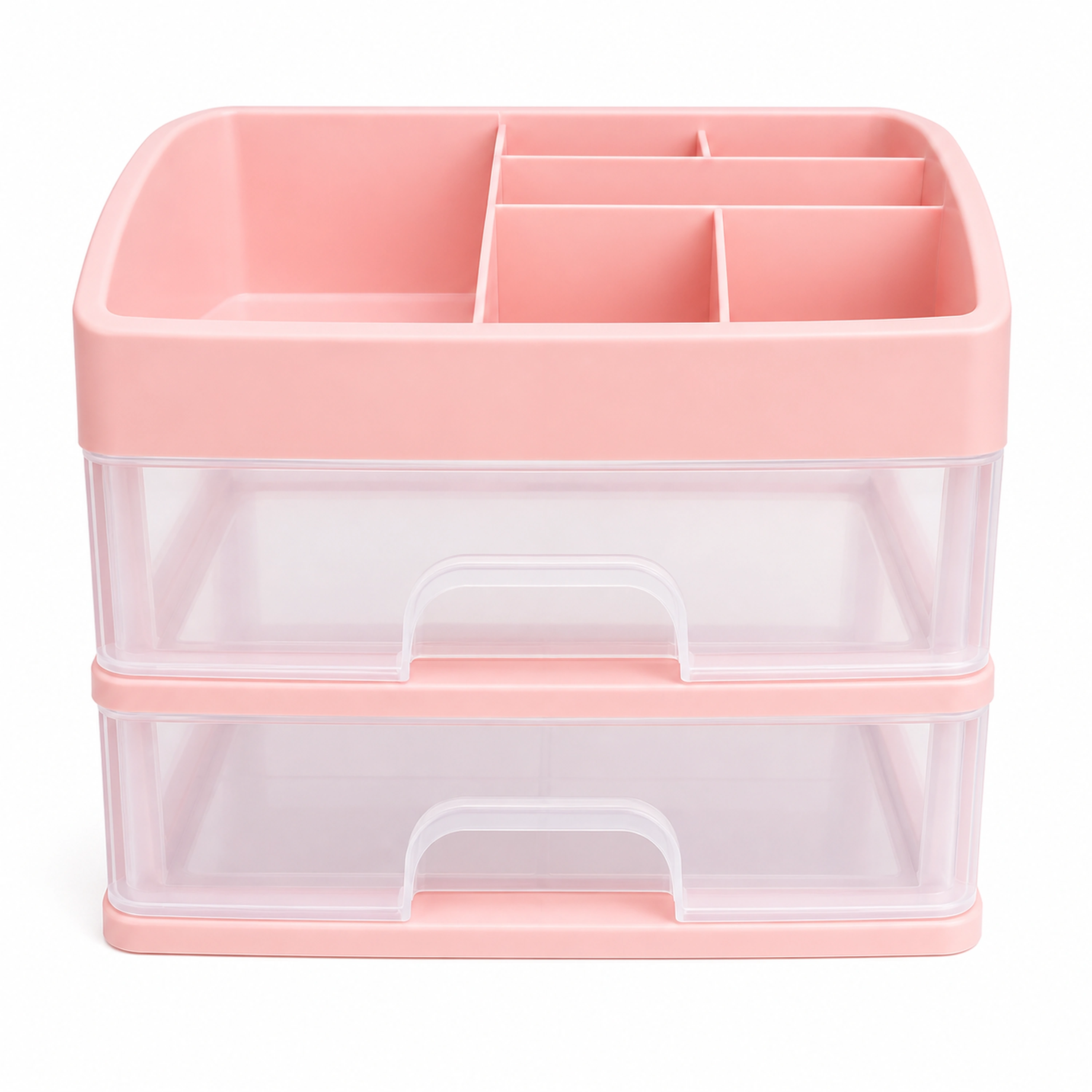 Organizador de maquillaje 23.5*17*20cm 2 capas Plástico image 2