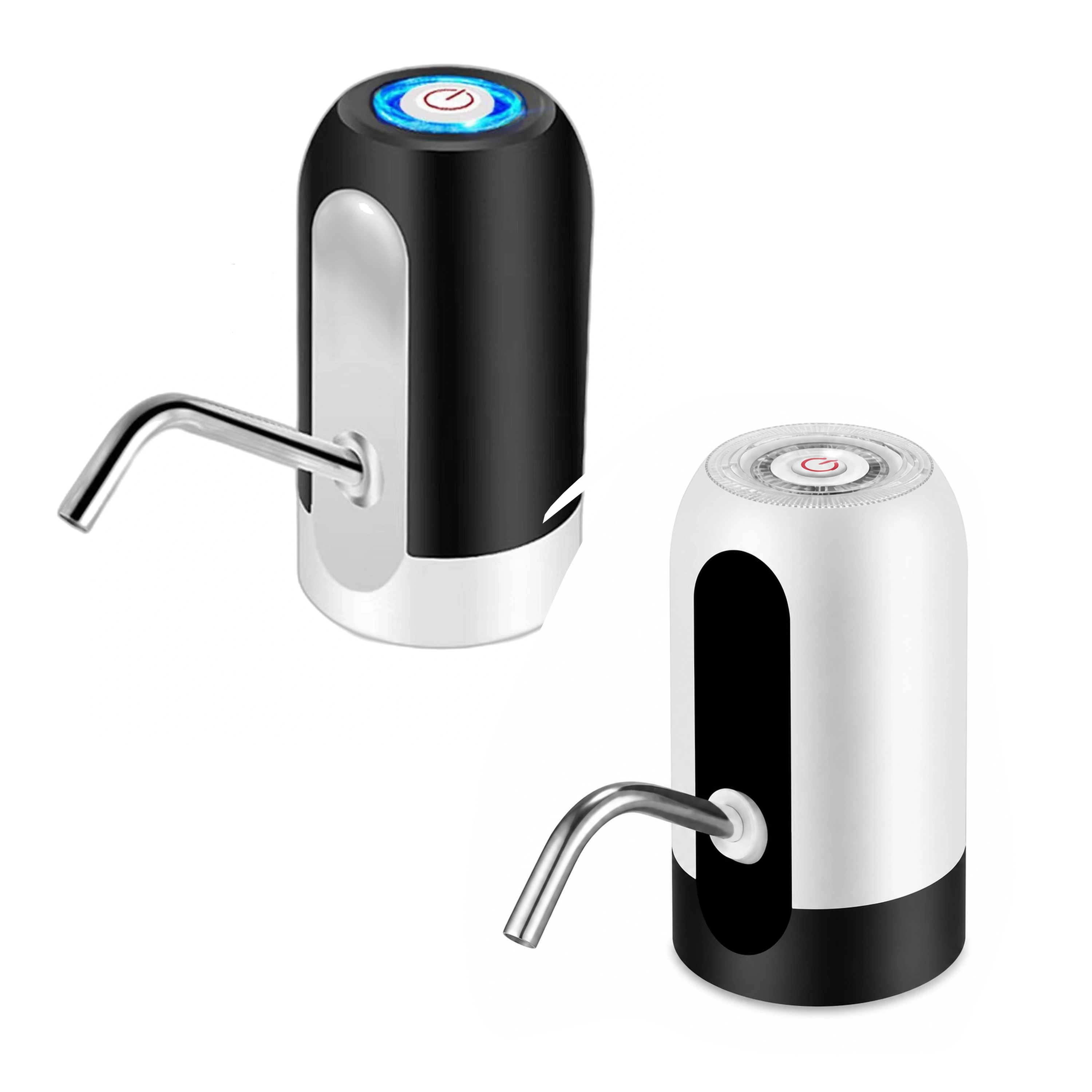 Bomba de Agua de Cocina de PP y Acero Inoxidable Negro / Blanco 13 x 6.3 cm