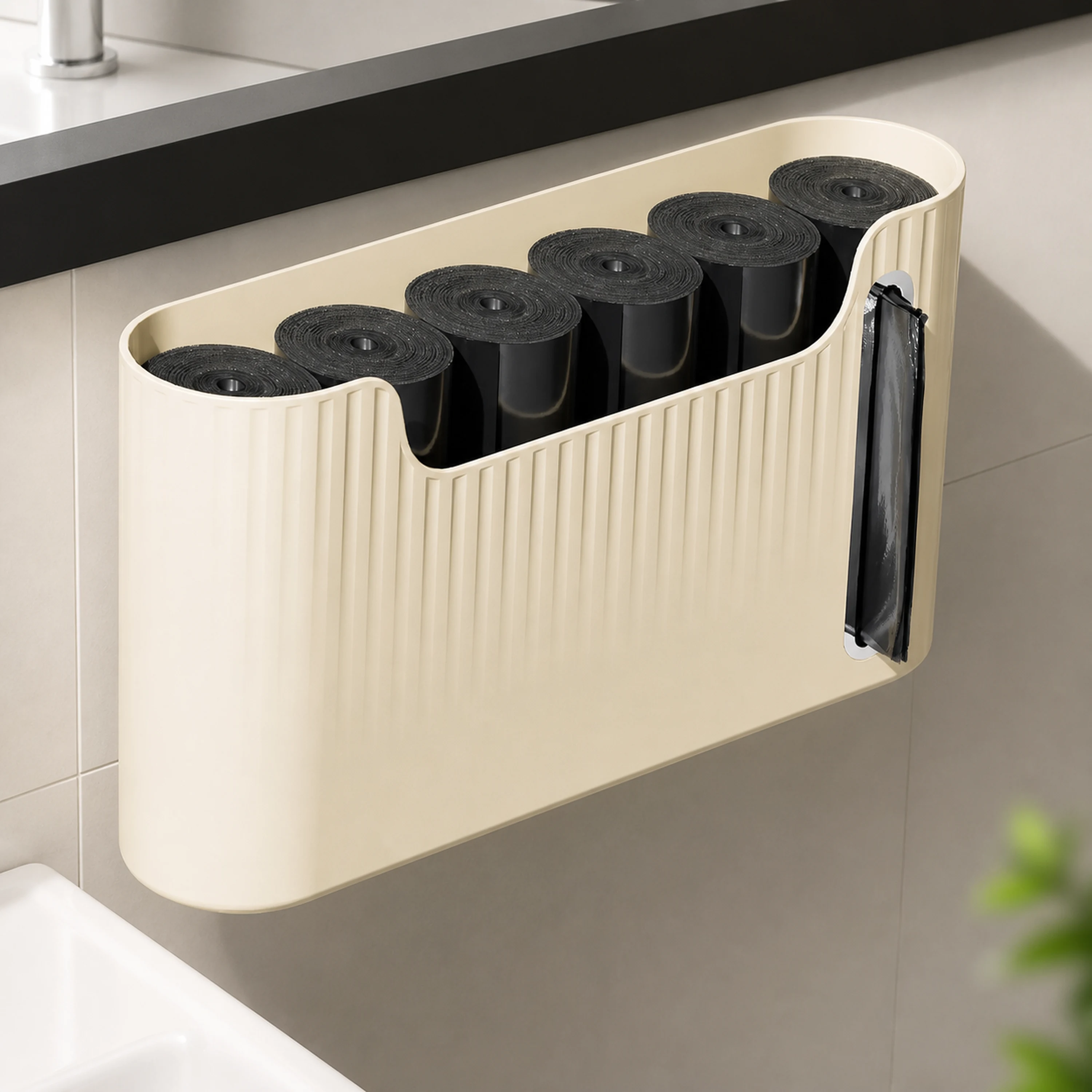 Caja Organizadora 23.3*5.6*13cm de Plástico Crema