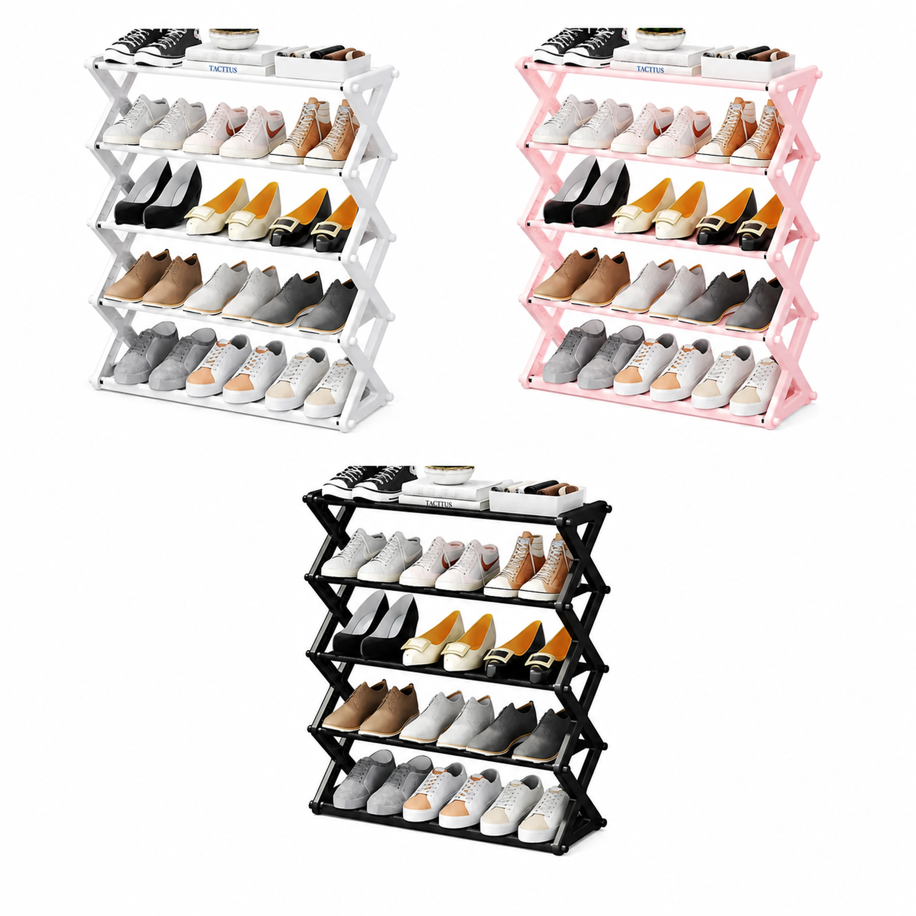 Organizador de zapatos 65.5*20*42cm Plástico+Hierro+Tela no tejida image 2