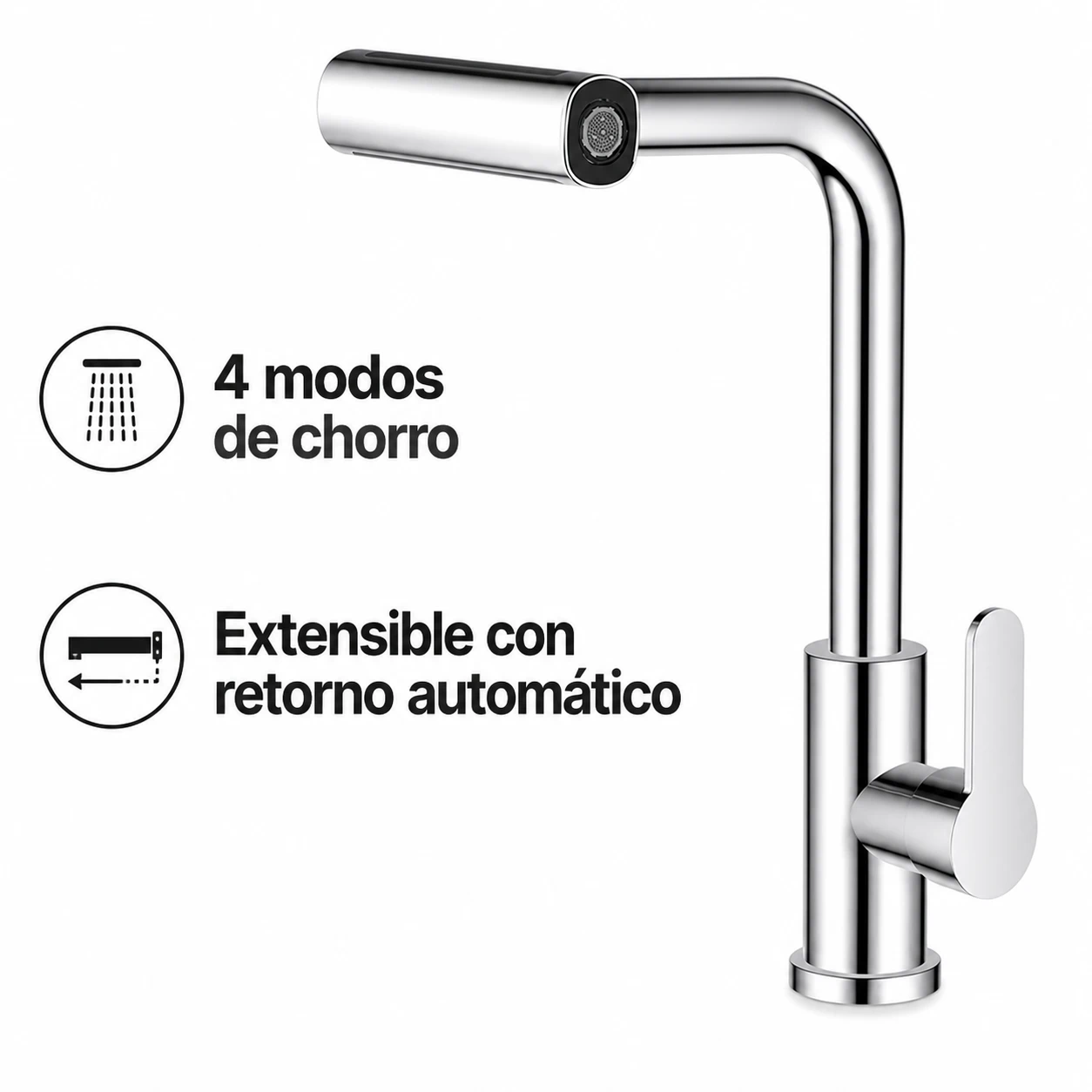 Grifo de Cocina de Acero Inoxidable Varios Colores