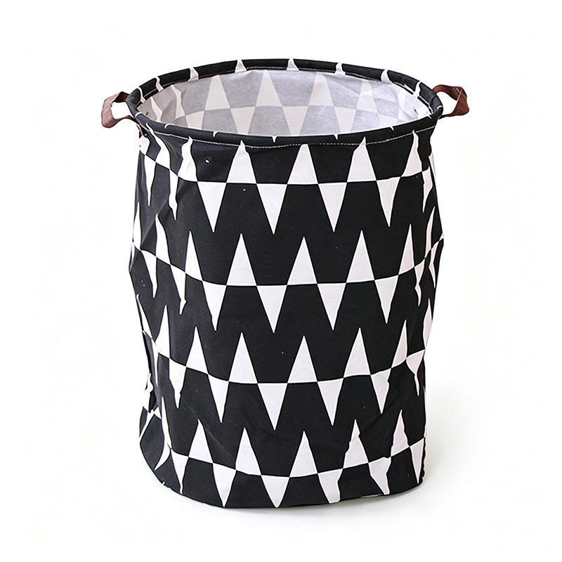 Bolsa organizadora 50x40x40cm de poliéster a cuadros estilo M image 2