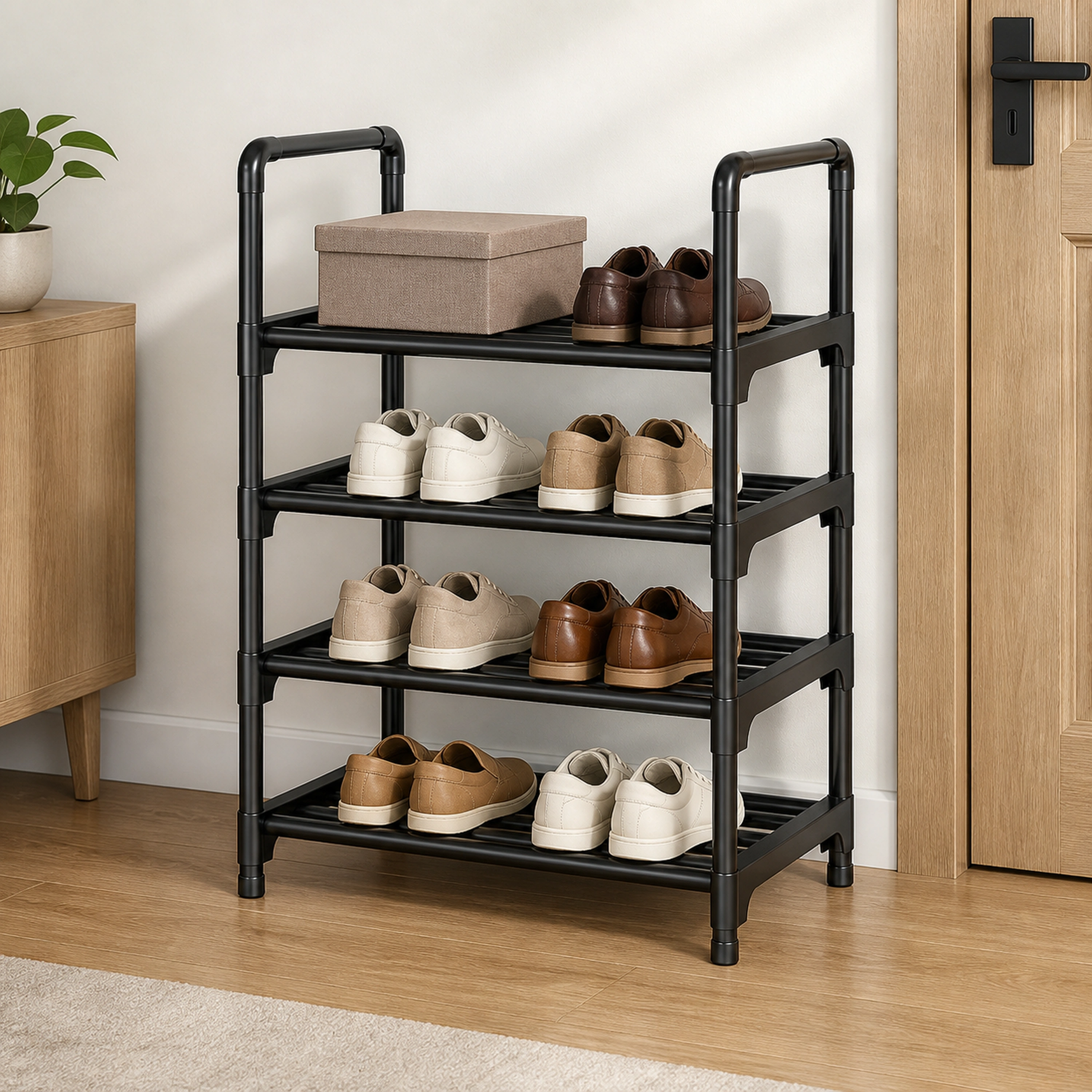 Zapatero 60*26*79cm Hierro+Plástico