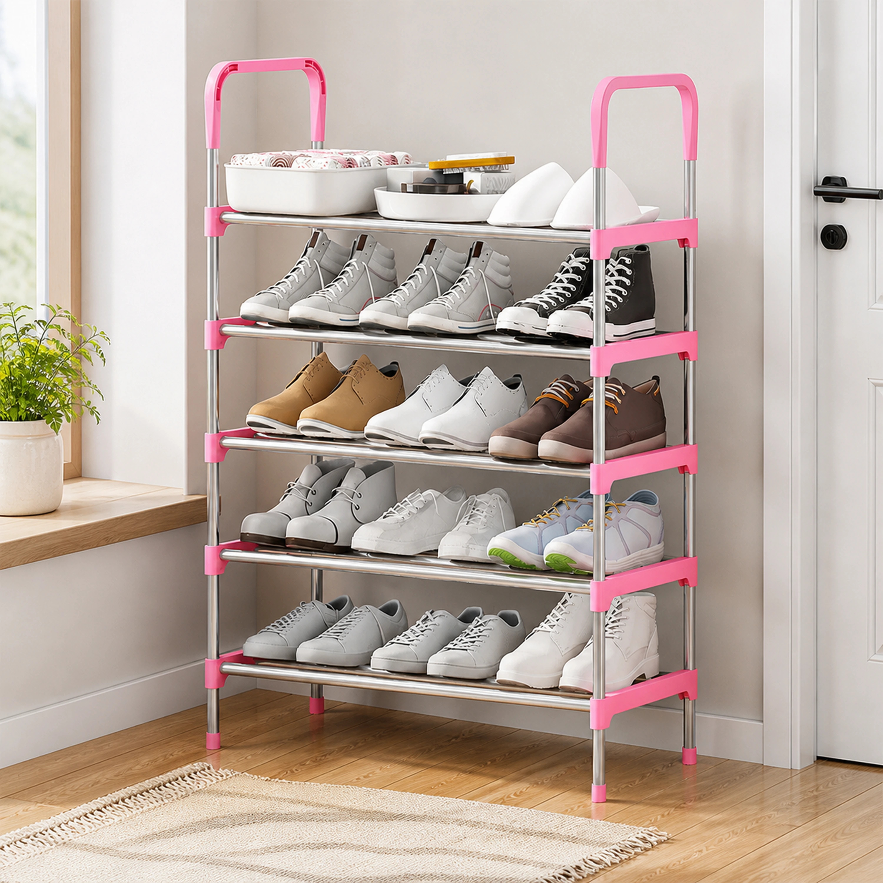 Organizador de zapatos 55*26*78cm Metal+Plástico image 1