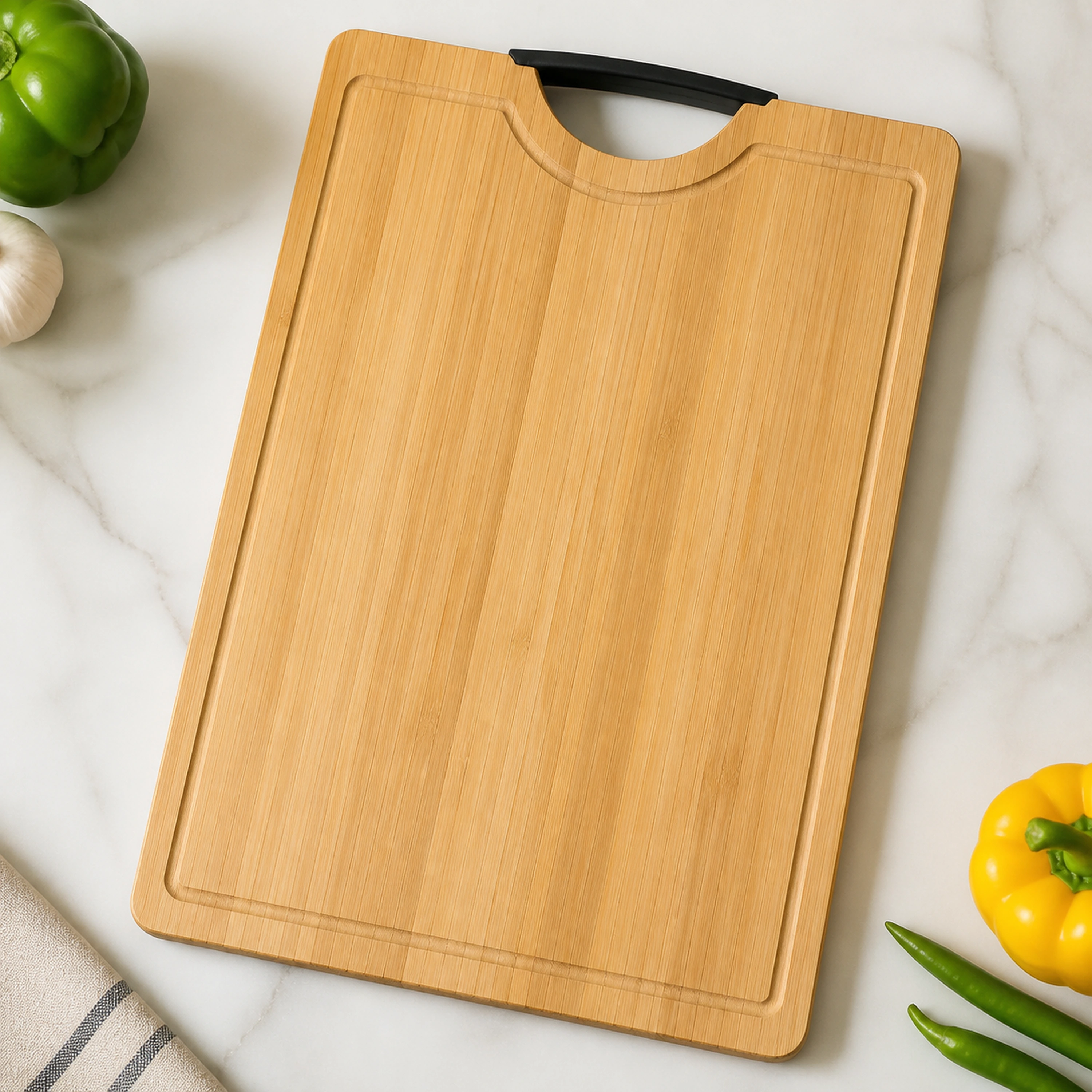 Tabla de Cortar para Preparar Alimentos de Madera Madera 22 x 32 cm image 1