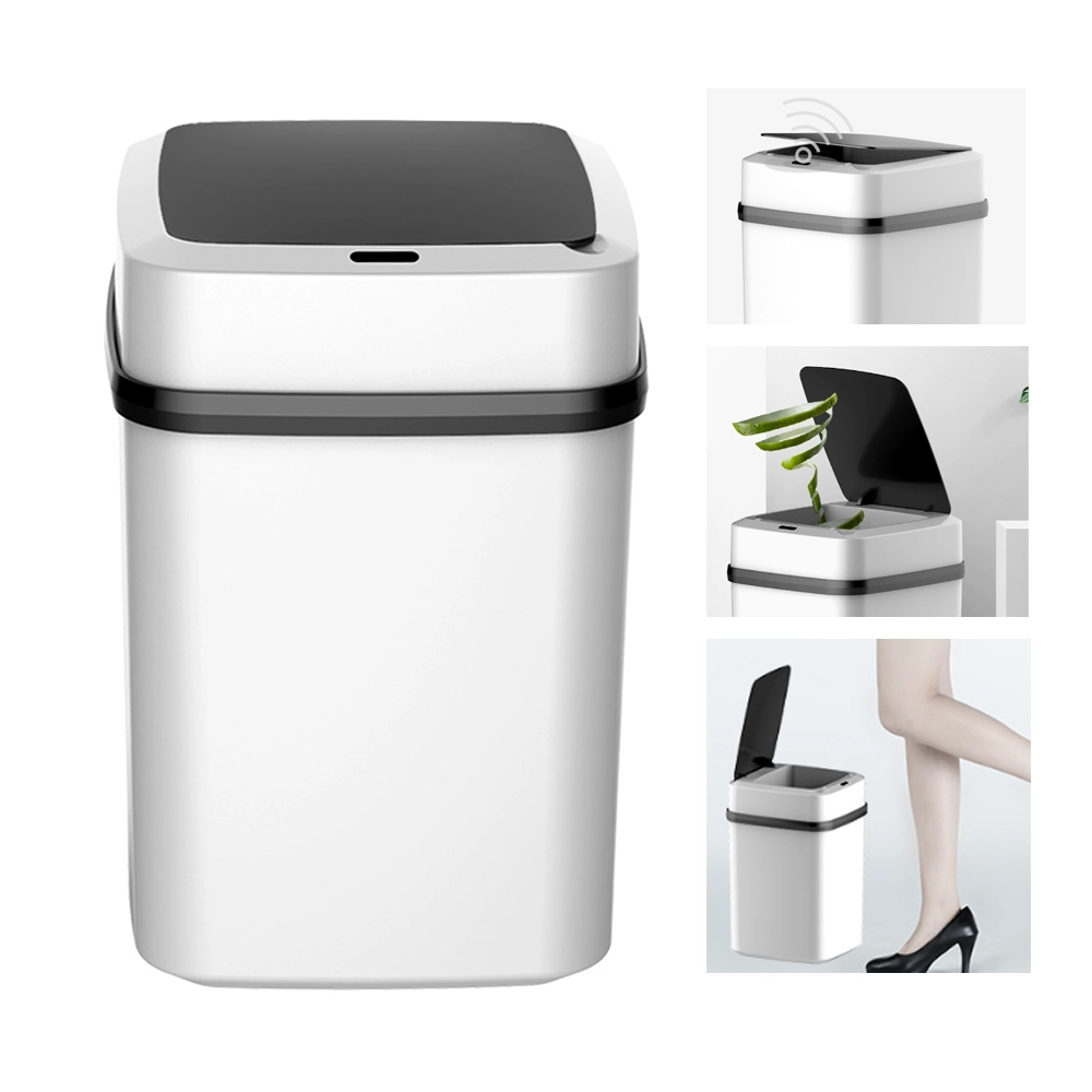 Cubo de Basura 13L Plástico Sensor Automático