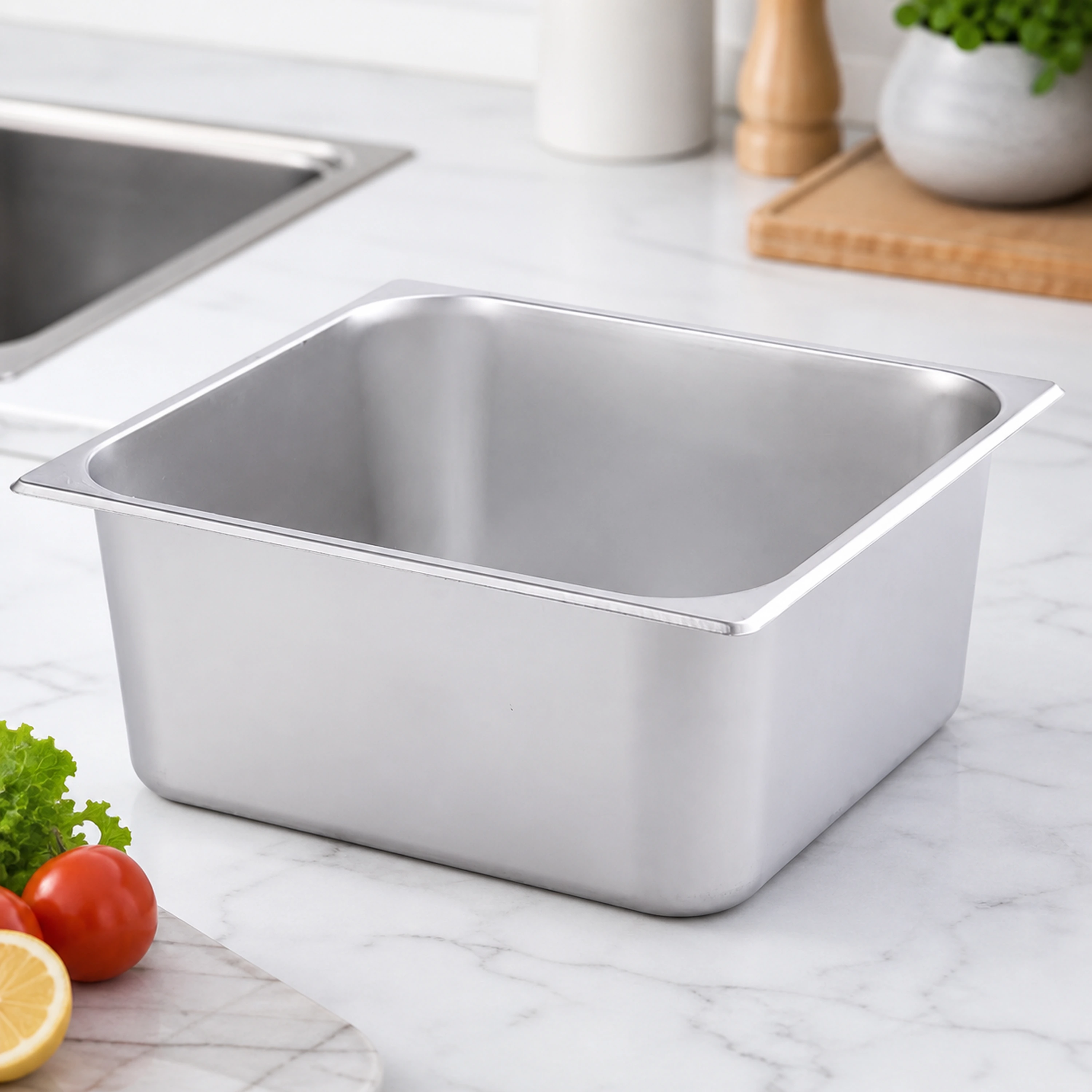 Contenedor gastronorm acero inoxidable con tapa buffet image 1