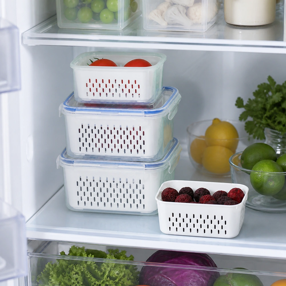 Caja de almacenamiento set de 4 piezas de plástico para ropa