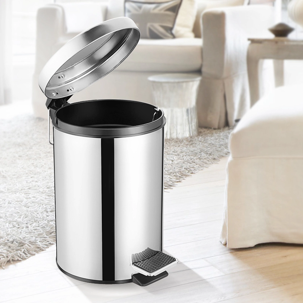 Cubo de Basura 20L Acero Inoxidable 410