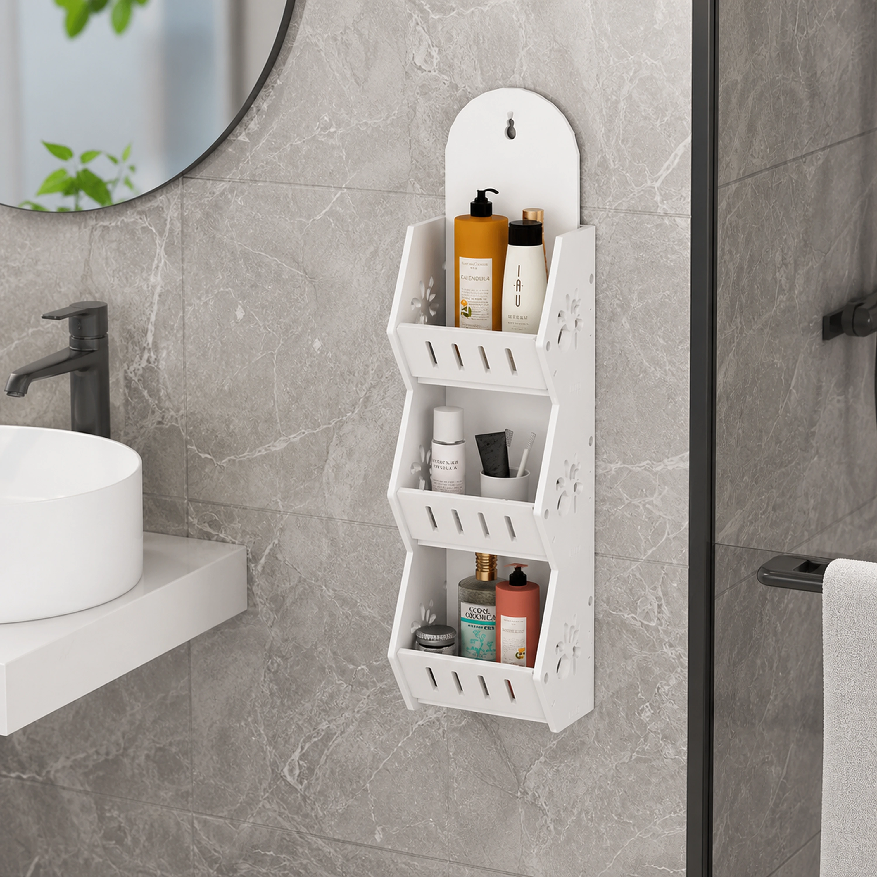 Estante de esquina 45*11*10cm PVC