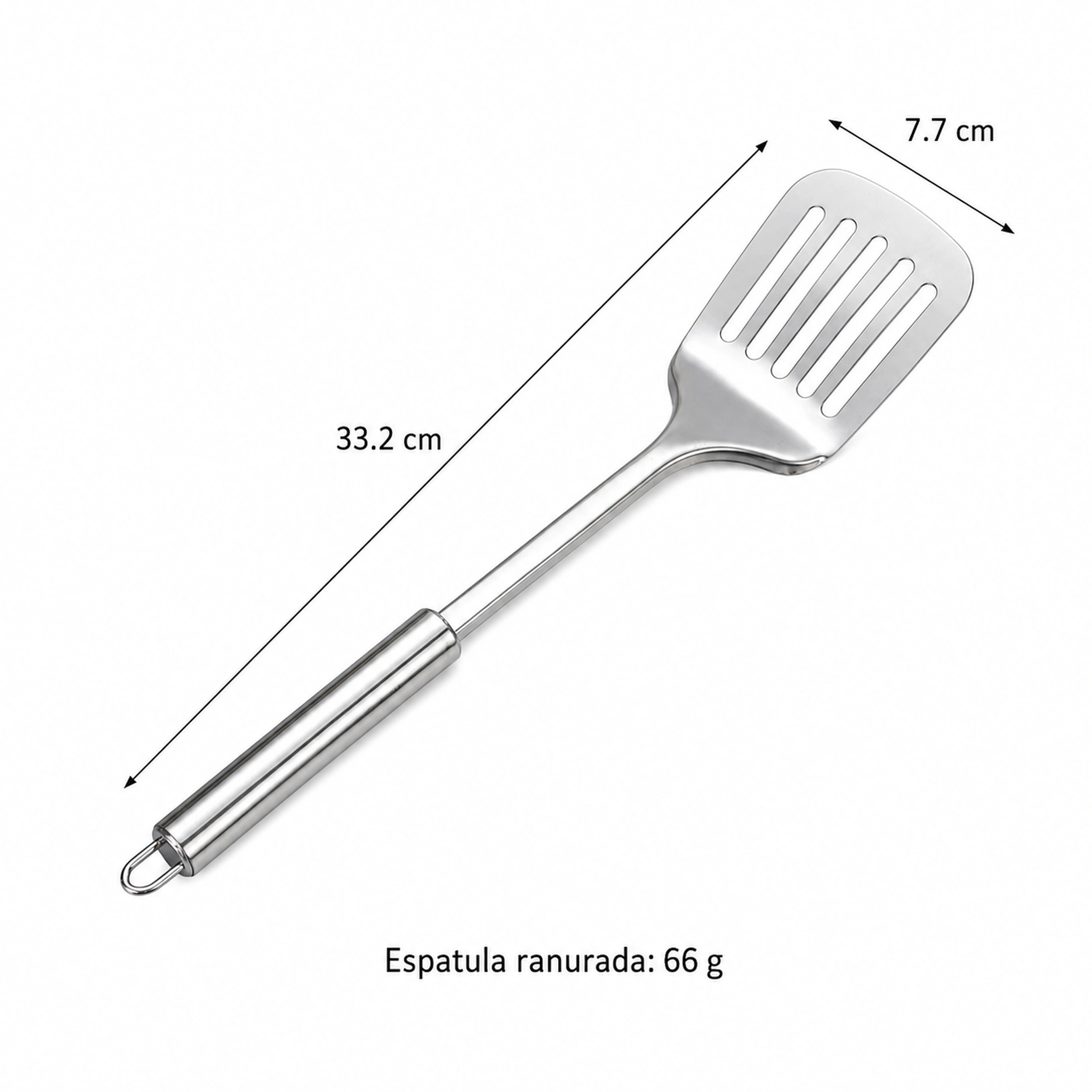Utensilios cocina acero inoxidable mango redondo image 5