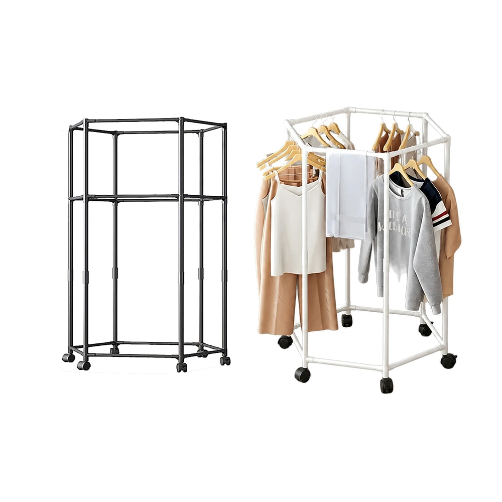 Perchero giratorio 74.5×111 cm de hierro para dormitorio
