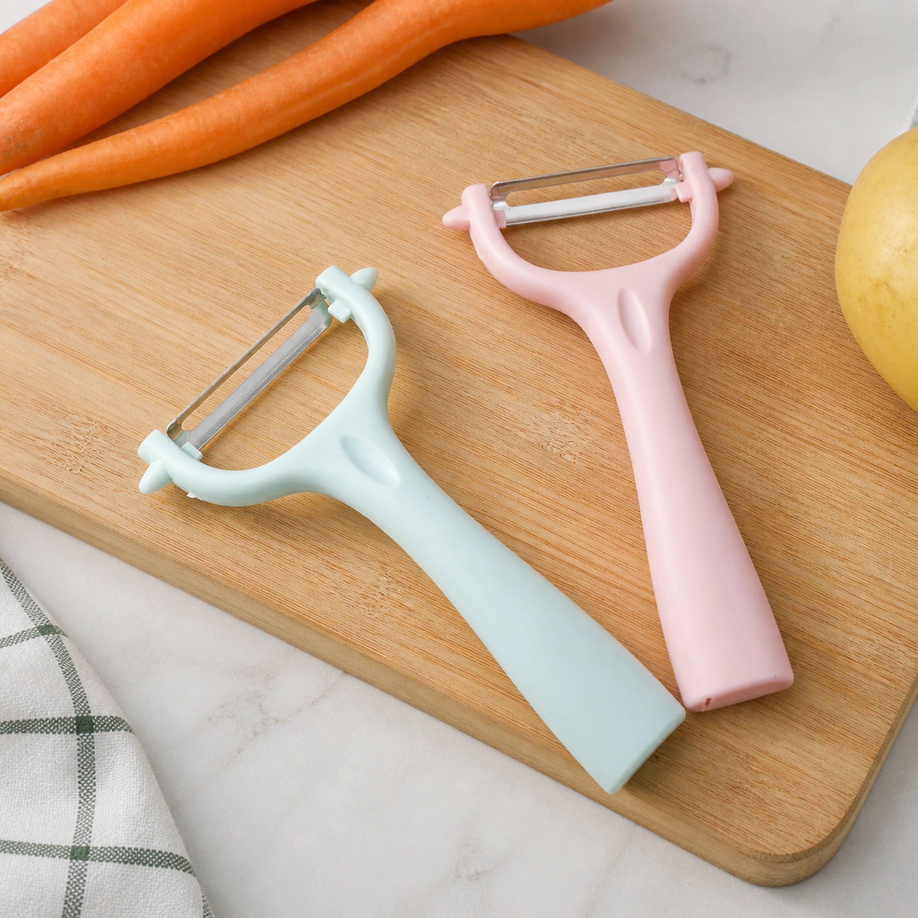 Pelador plástico frutas verduras cocina diseño nórdico 13*8*3cm image 1