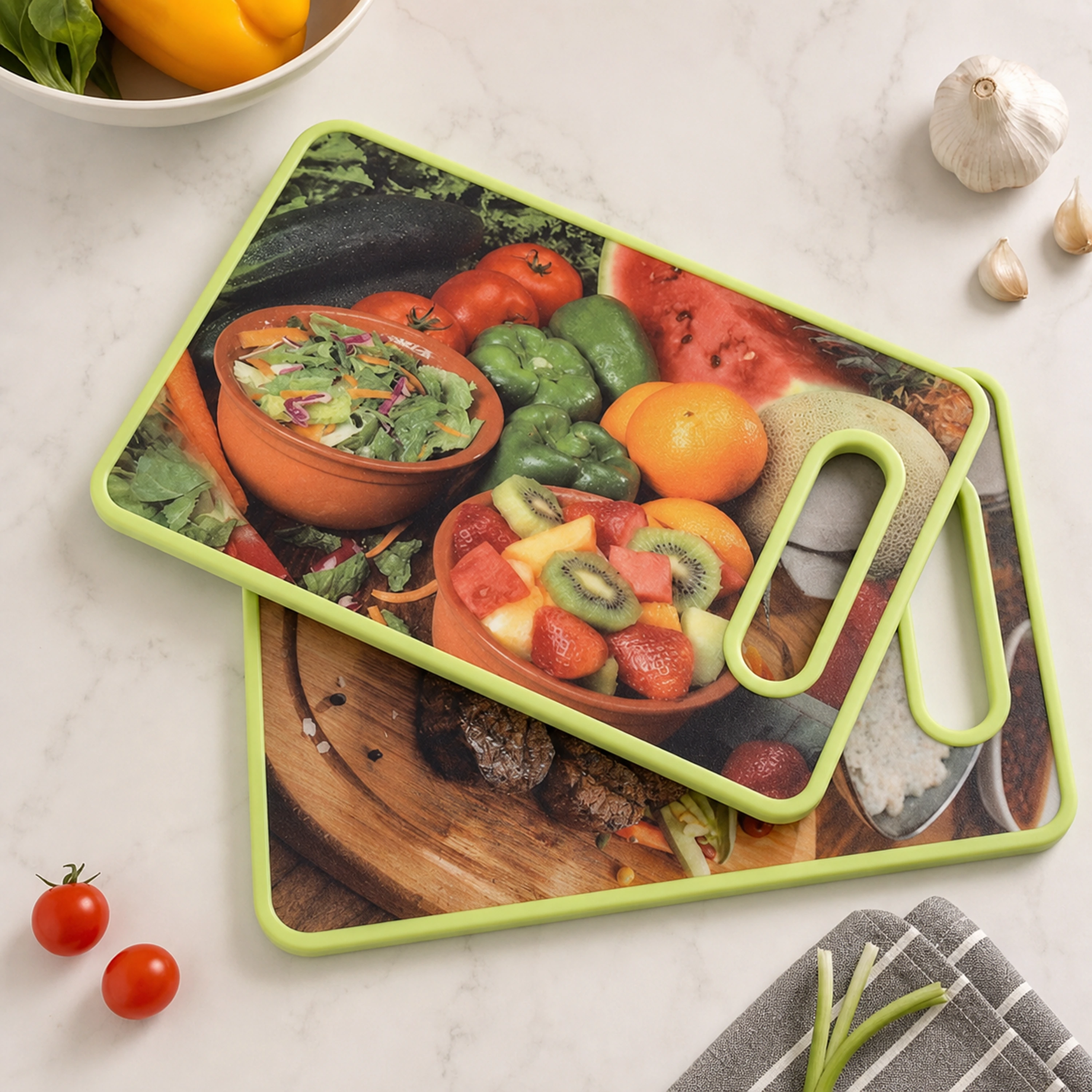 Tabla de Cortar para Preparar Alimentos de Plástico Varios Colores image 1