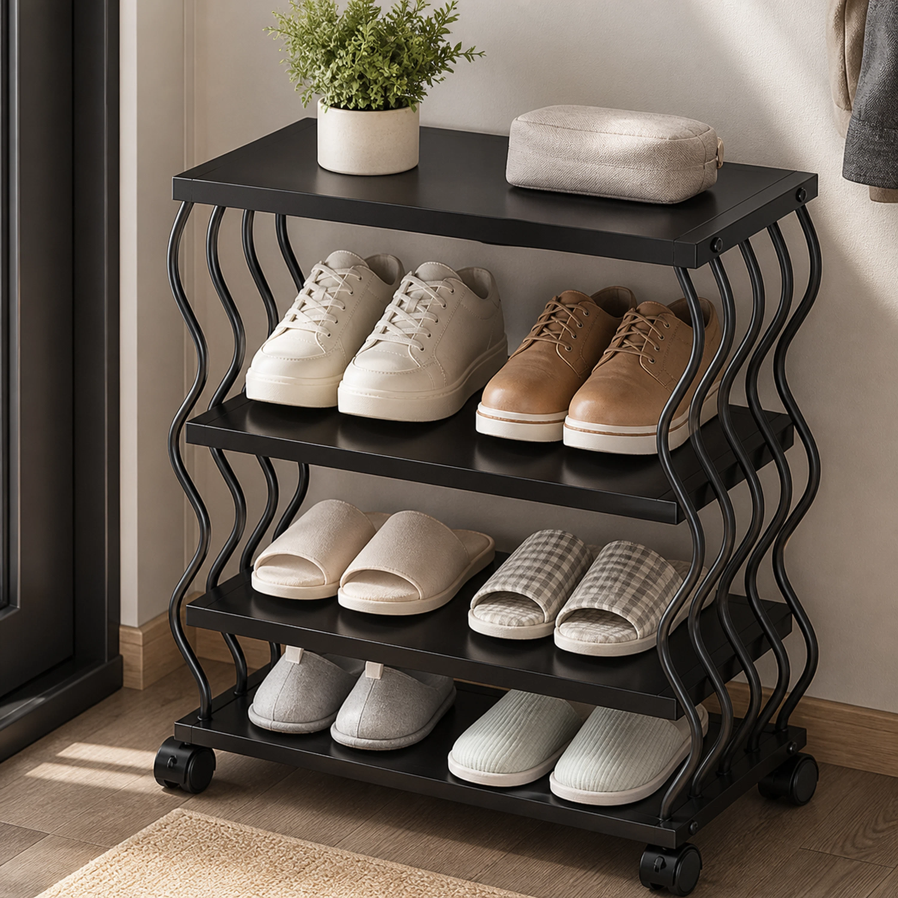 Organizador 55*30*63cm de Tablero de Densidad/MDF+Hierro Surtido