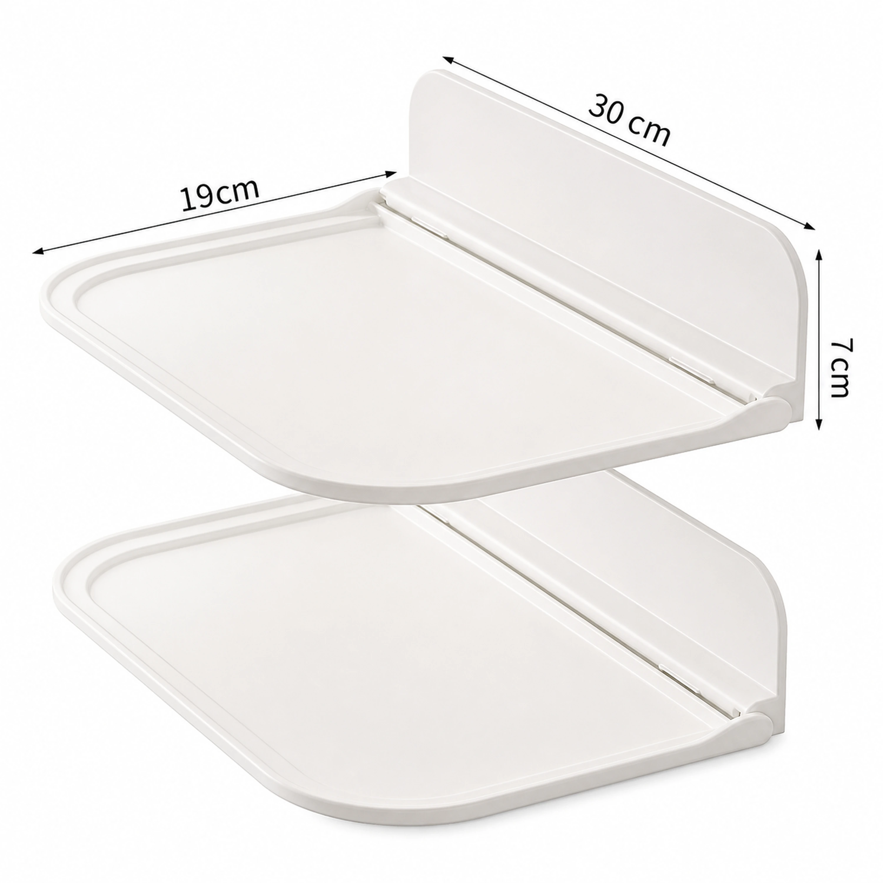 Organizador de pared plegable 30*19*7cm x2 Plástico