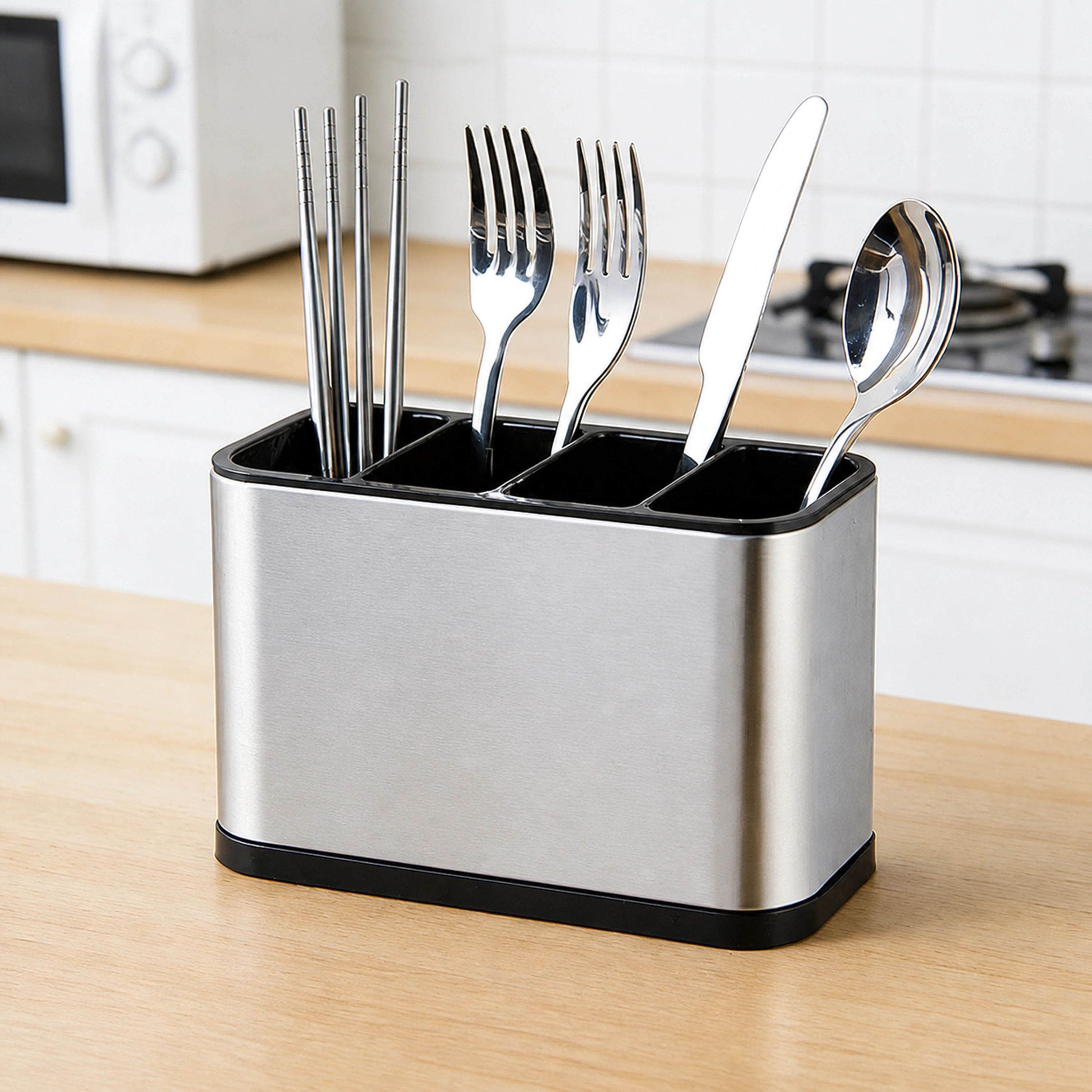 Organizador cubiertos escurridor Plástico reforzado 18*13*8cm image 1