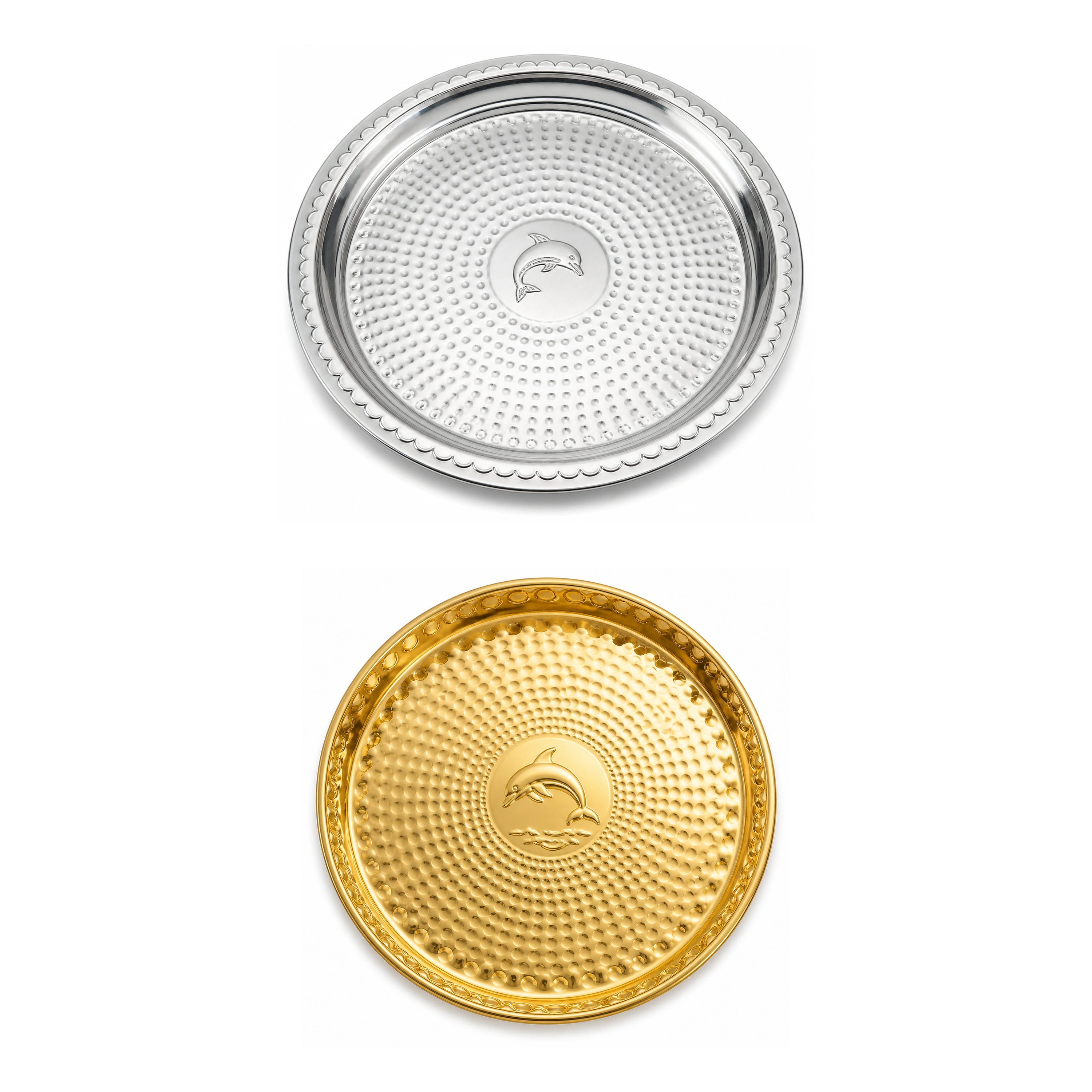 Plato 35cm Acero inoxidable Surtido