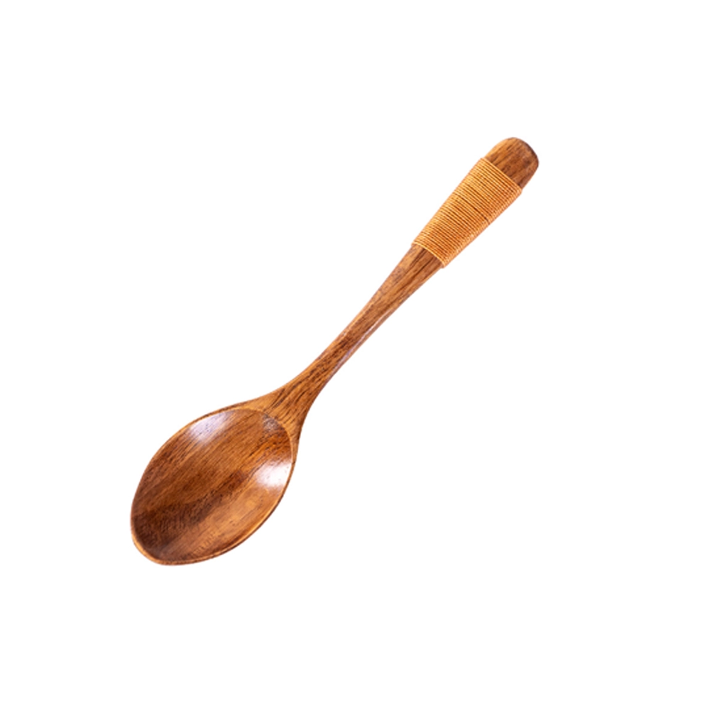 Cuchara de Madera de Mango Largo para Ensalada image 6