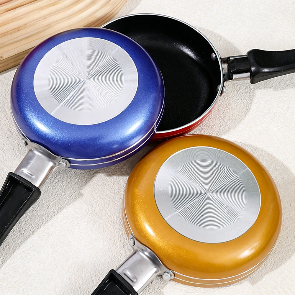 Sartén Para Huevos Mini de Aluminio con Fondo Plano Grueso Antiadherente