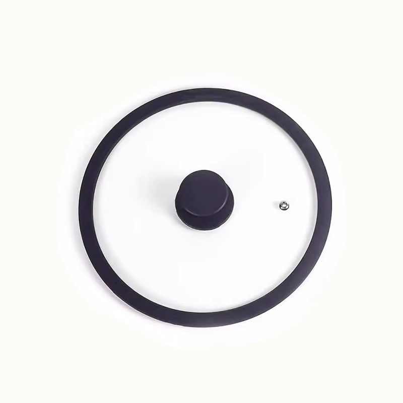 Tapa para Olla 18cm Vidrio + Silicona Negro