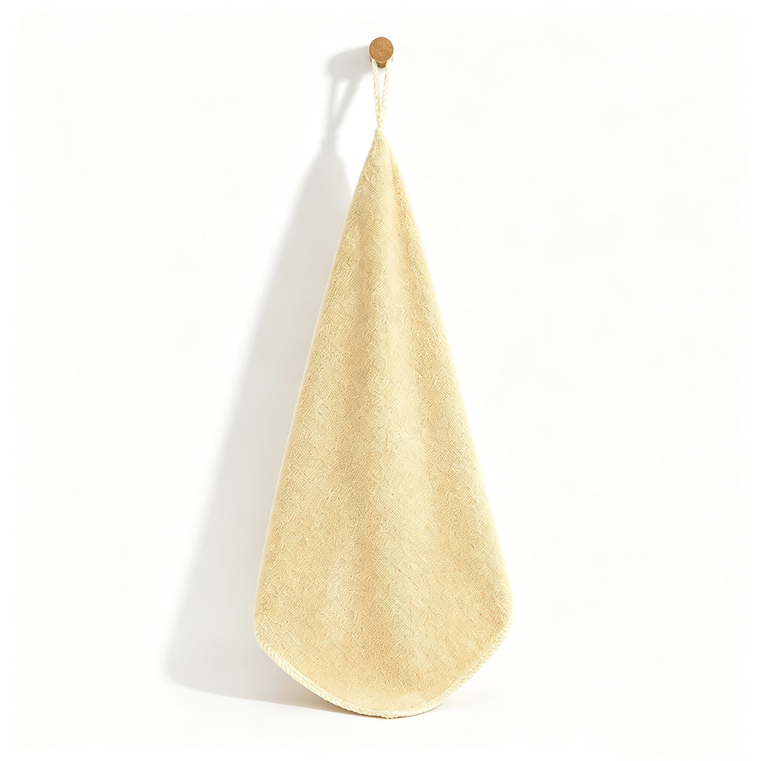 Paño de Cocina de Limpieza de Microfibra Crema / Amarillo 30 x 30 cm